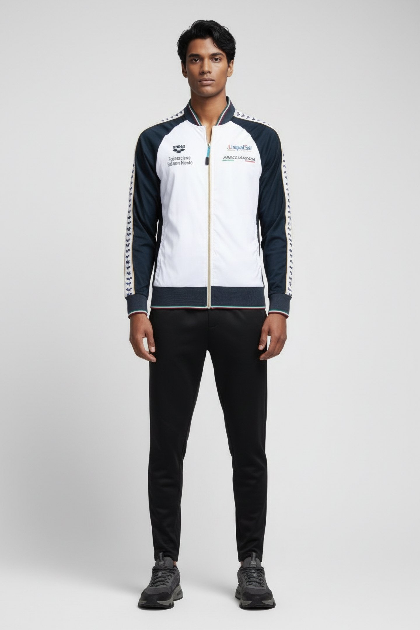 FIN JACKET PANEL NAVY-WHITE-ROYAL LEN 1