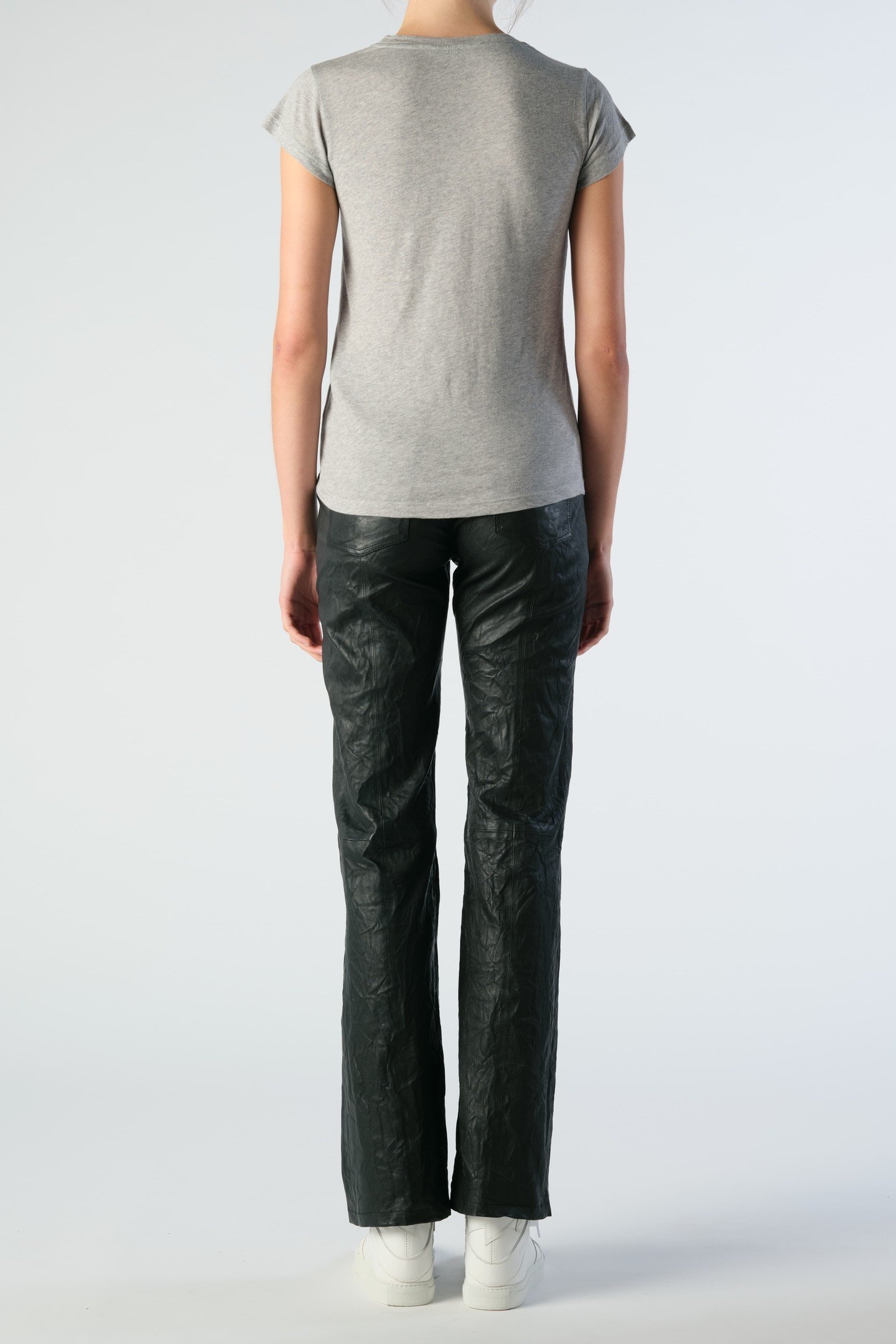 SKINNY CAMO SKULL STRASS T-SHIRT GRIS 2