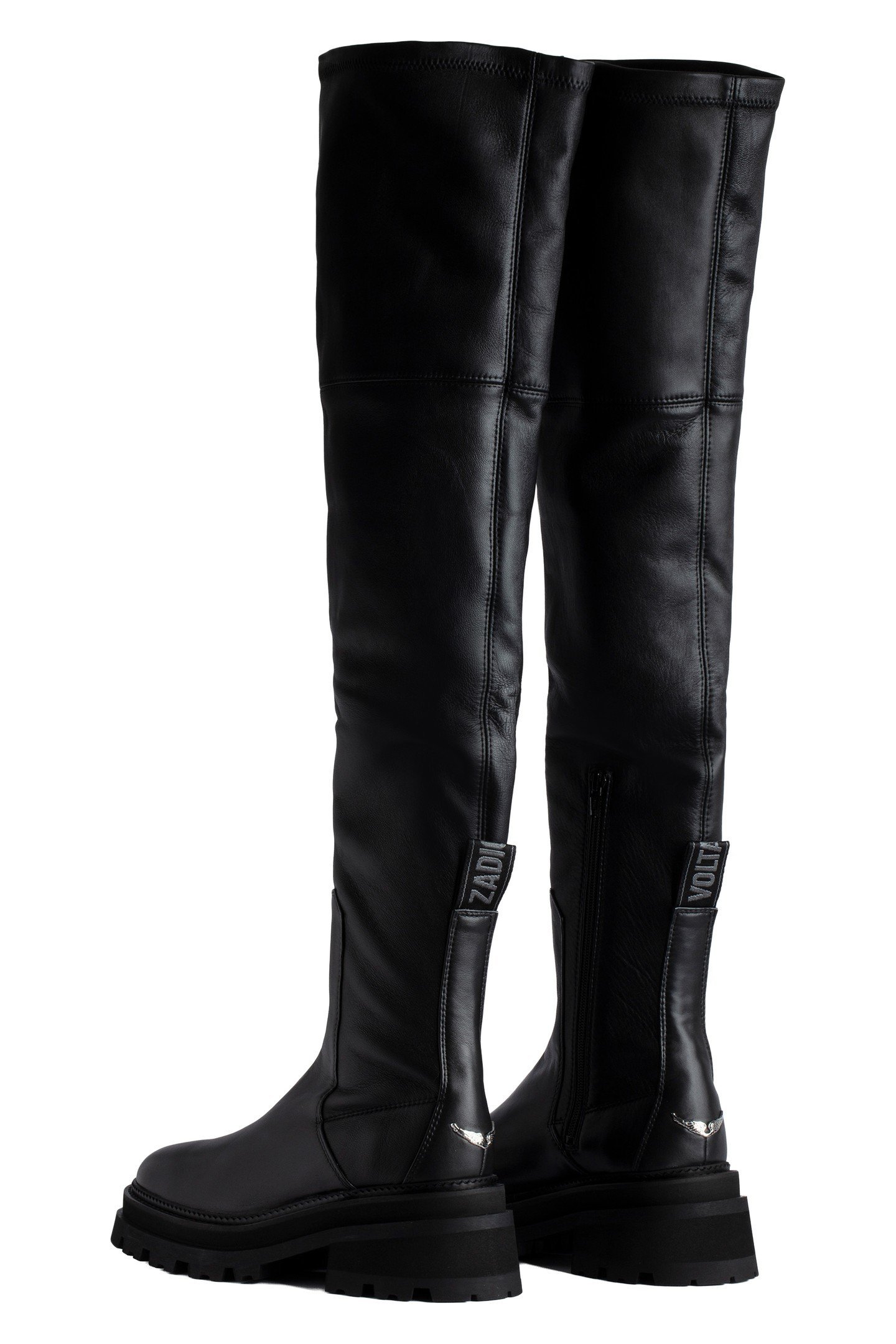 RIDE CHELSEA HIGH + SMOOTH LEATHER BOOTS NOIR 3
