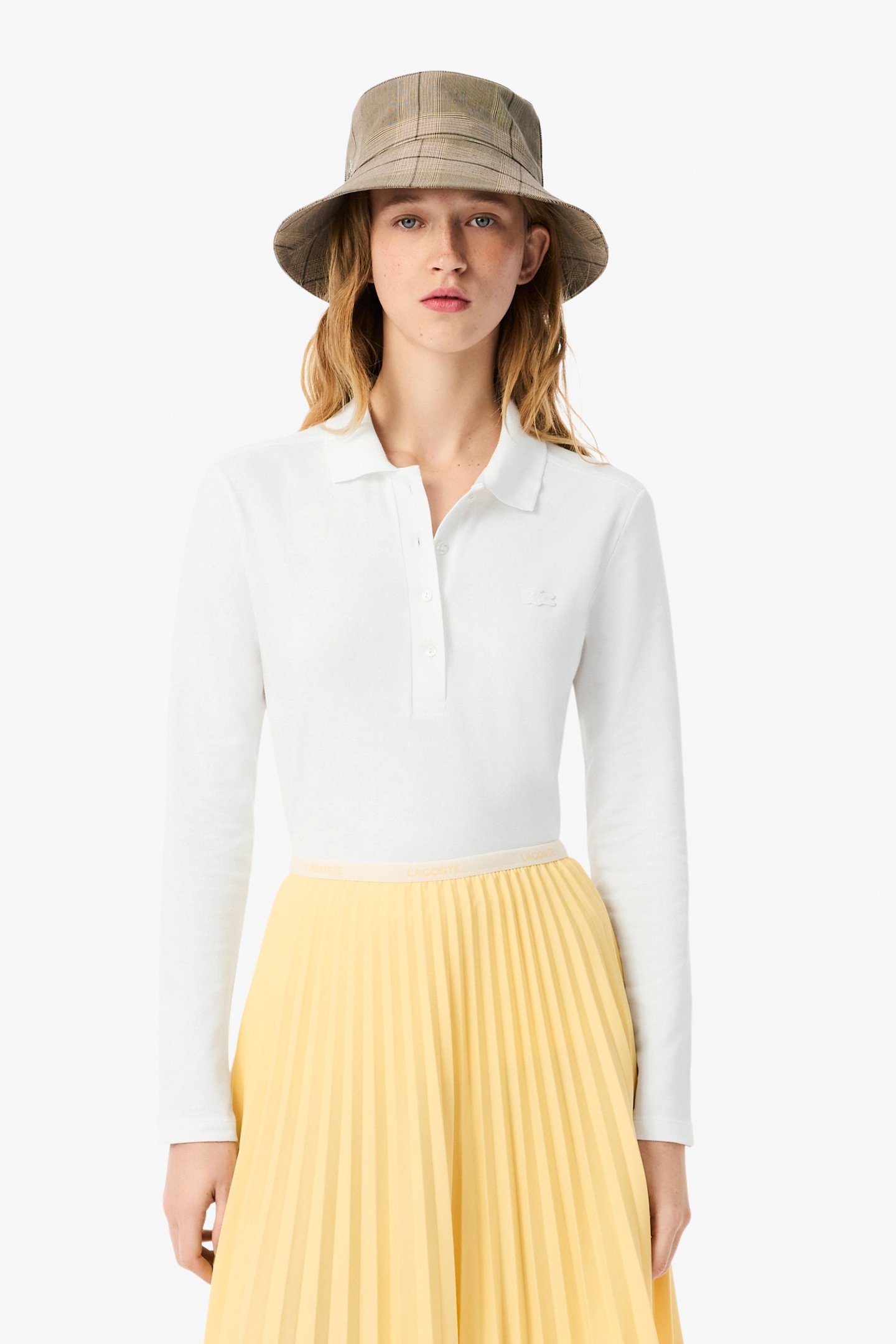 LONGSLEEVE POLO WHITE 1