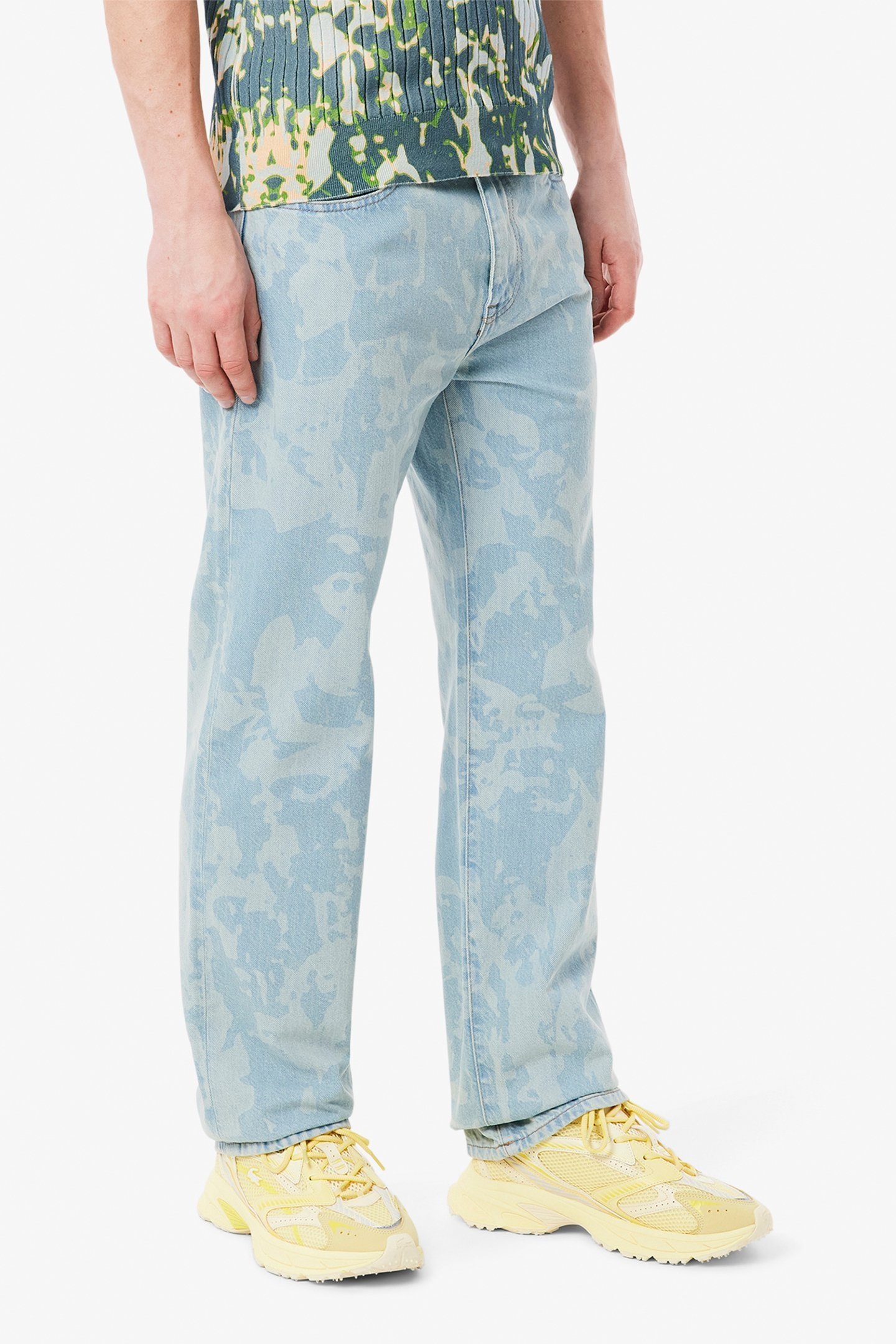 LEISURE TROUSERS WASHED BLEACH 1