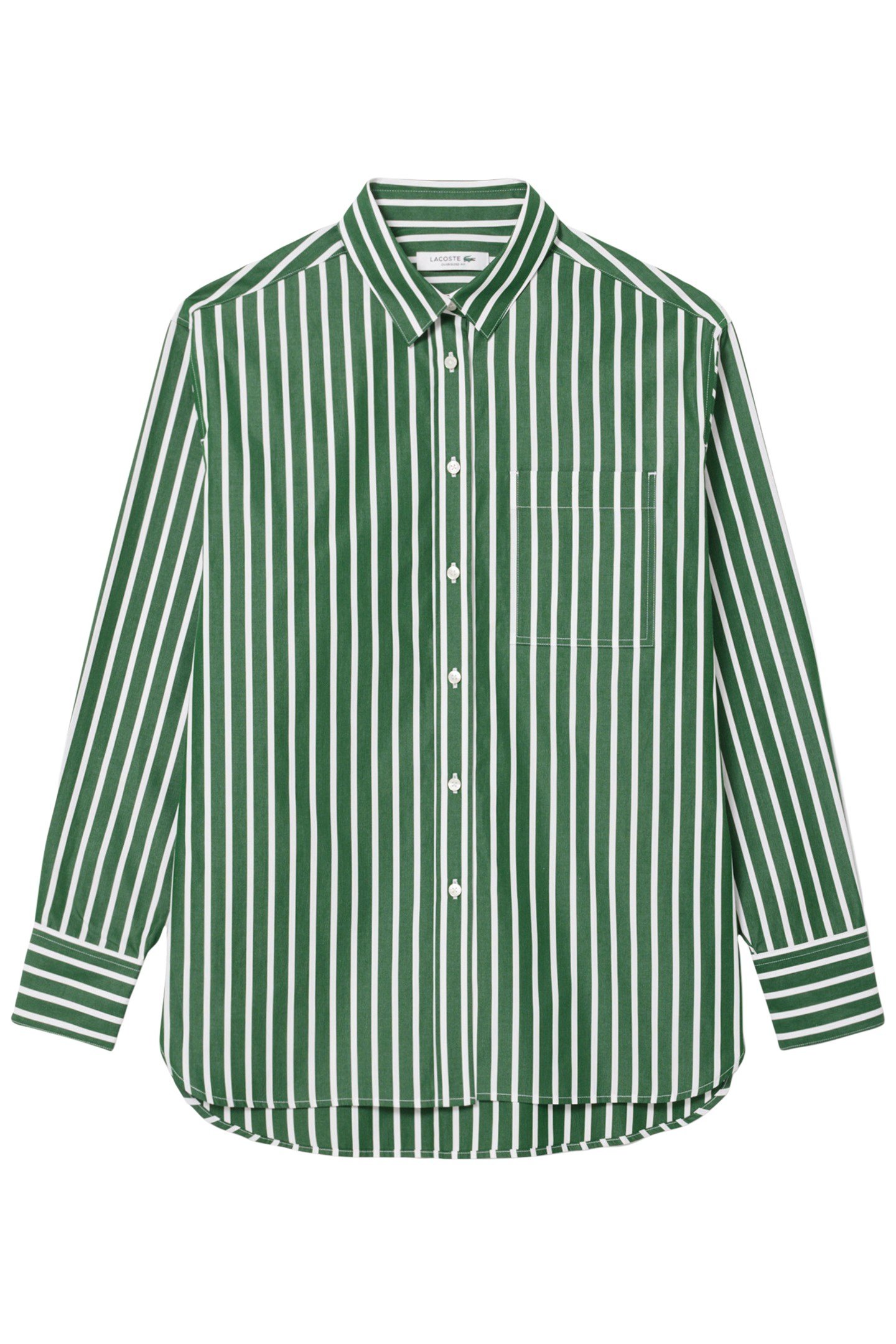 LONGSLEEVE WOVEN SHIRT GREEN/WHITE 1