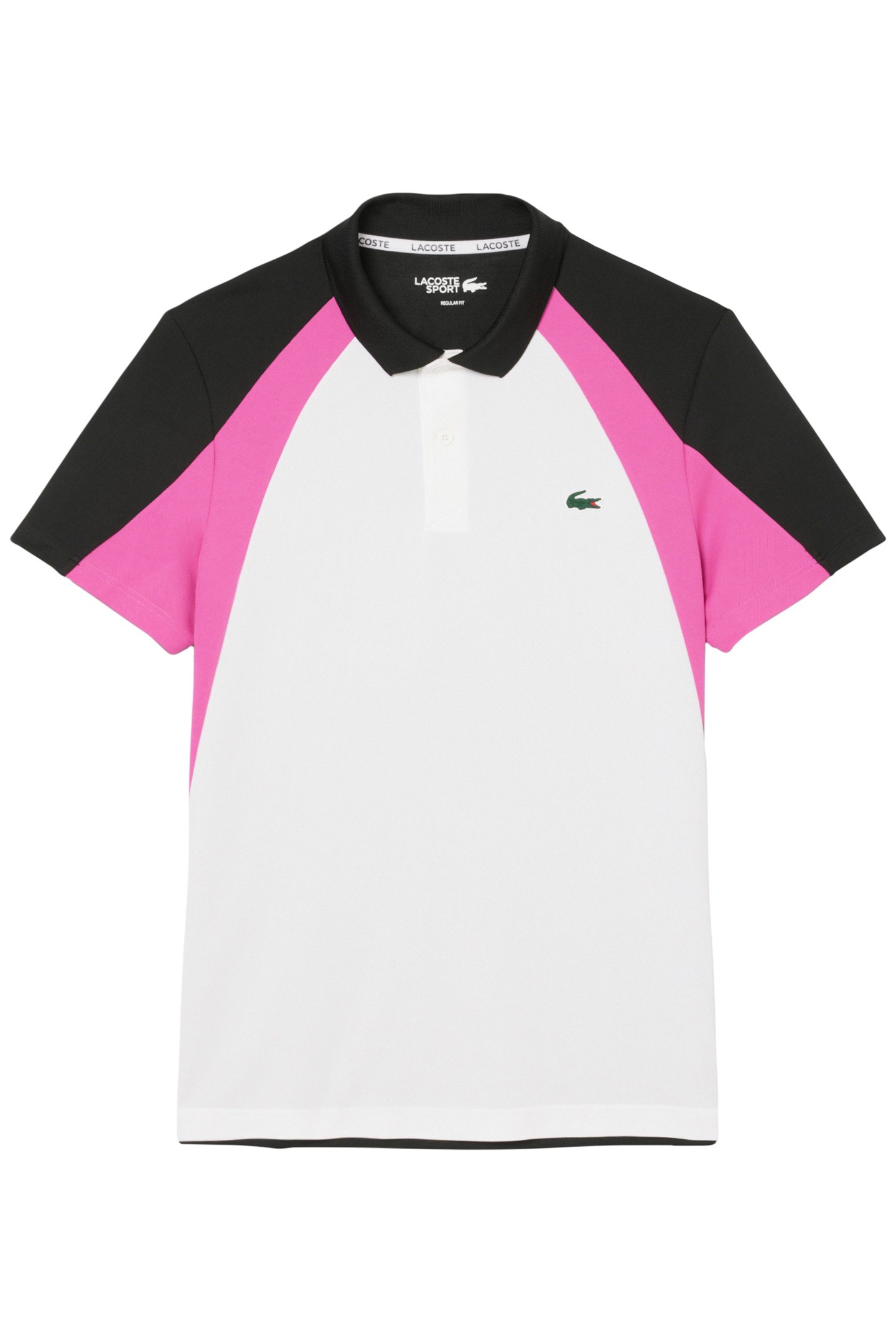 SHORTSLEEVE POLO WHITE/MALVA-BLACK 4