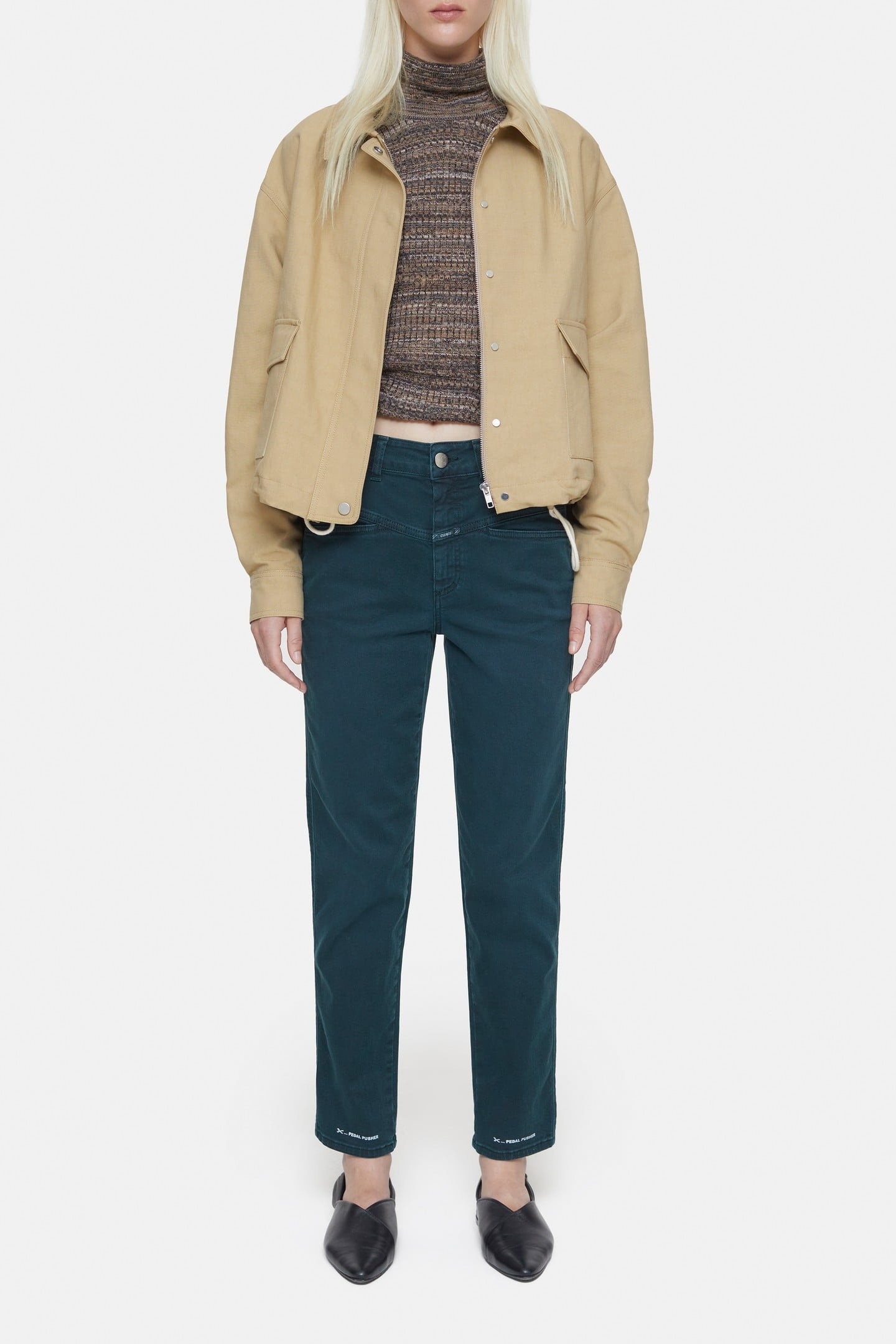 PEDAL PUSHER JEANS FERN GREEN 4