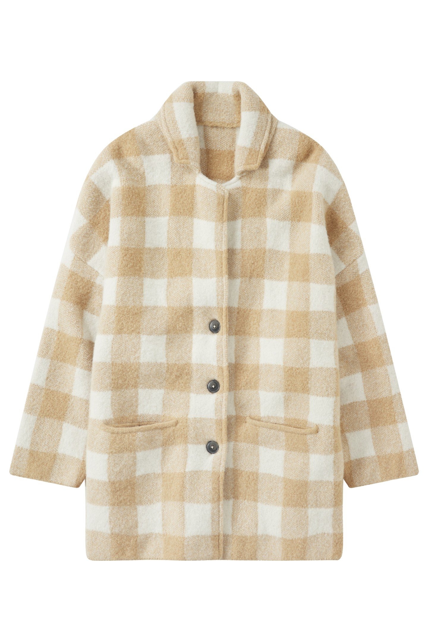 KNITTED SHACKET KNITS CHINO BEIGE 1