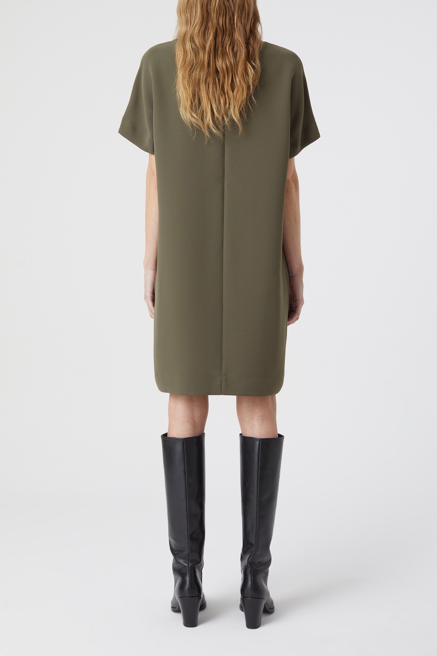 SHIFT DRESS ARMY GREEN 3