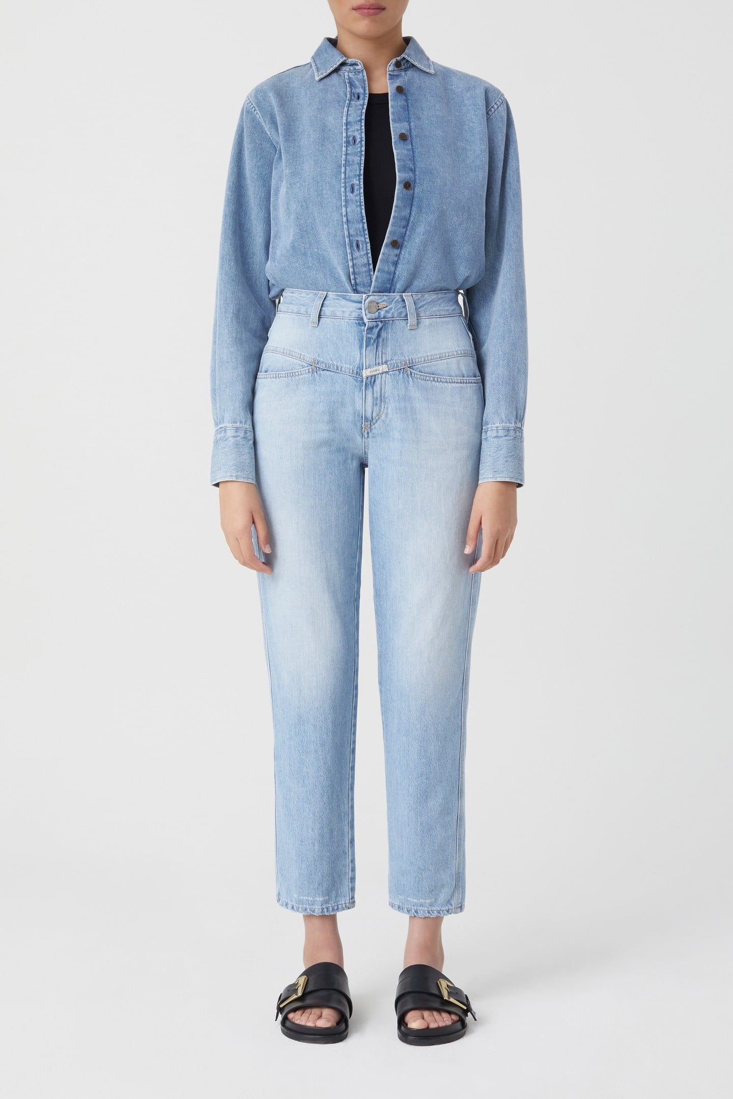 PEDAL PUSHER JEANS LIGHT BLUE 1