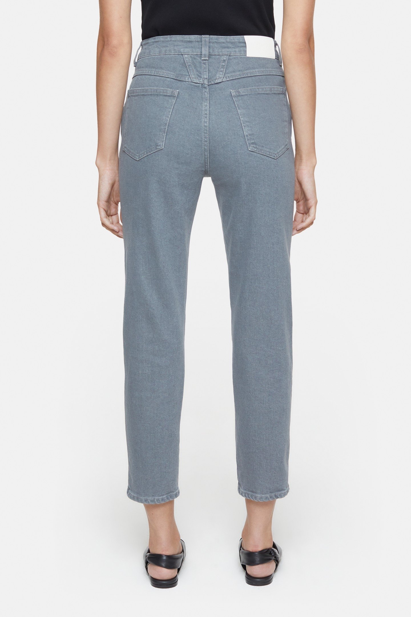 PEDAL PUSHER JEANS MID GREY 4