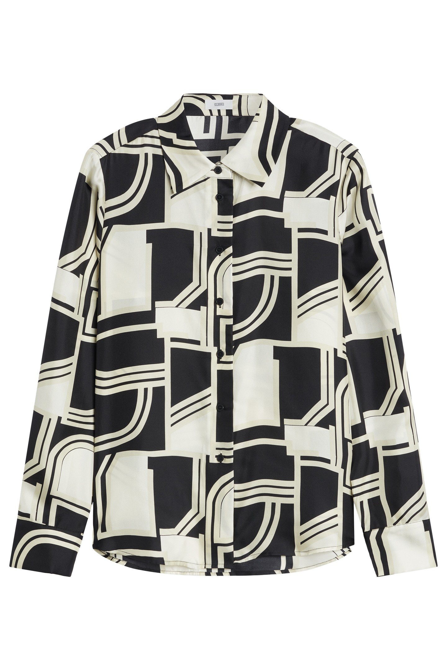 STRAIGHT FITTED SHIRT & BLOUSES BLACK 1