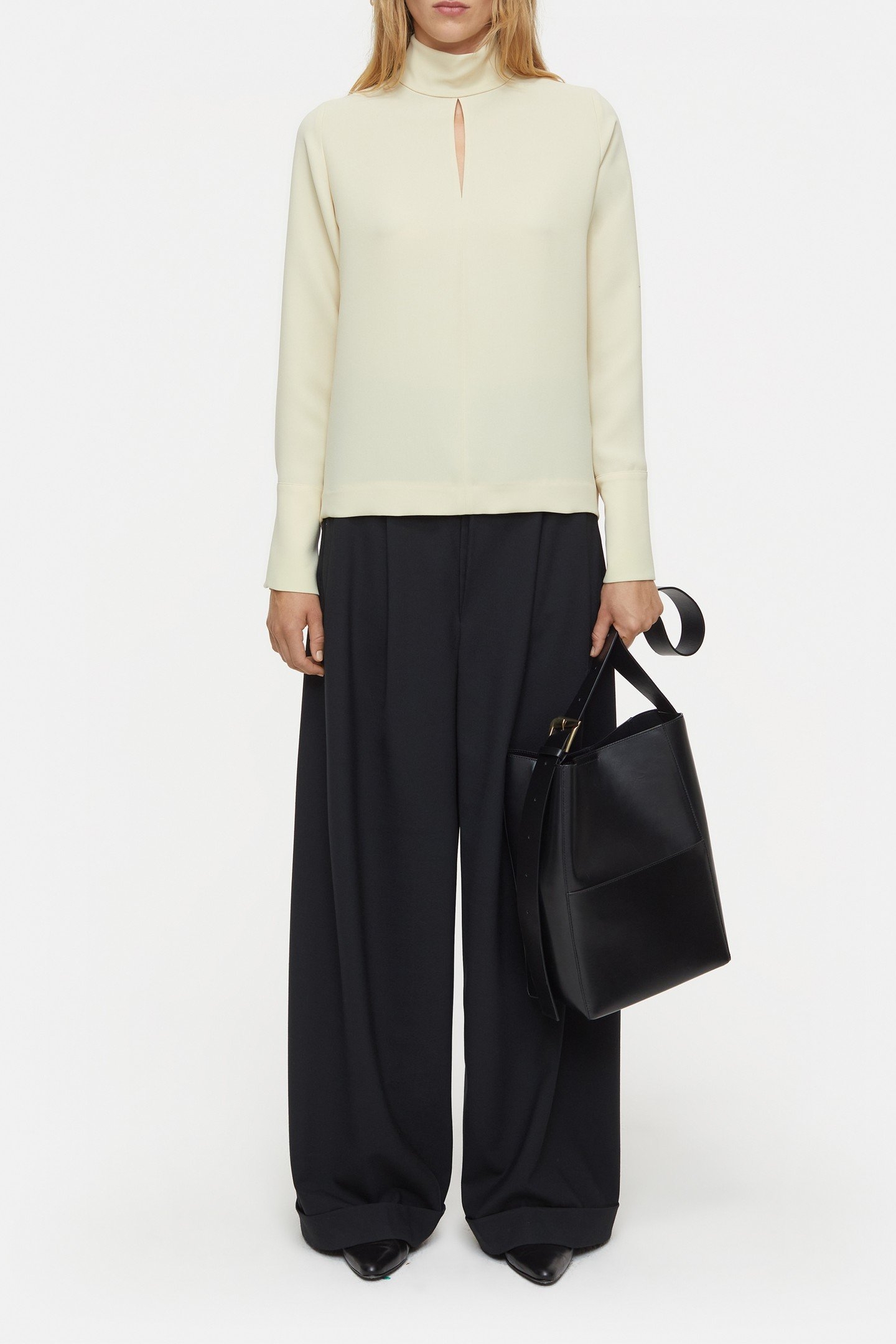 SLIT BLOUSE SHIRT SHELL 2