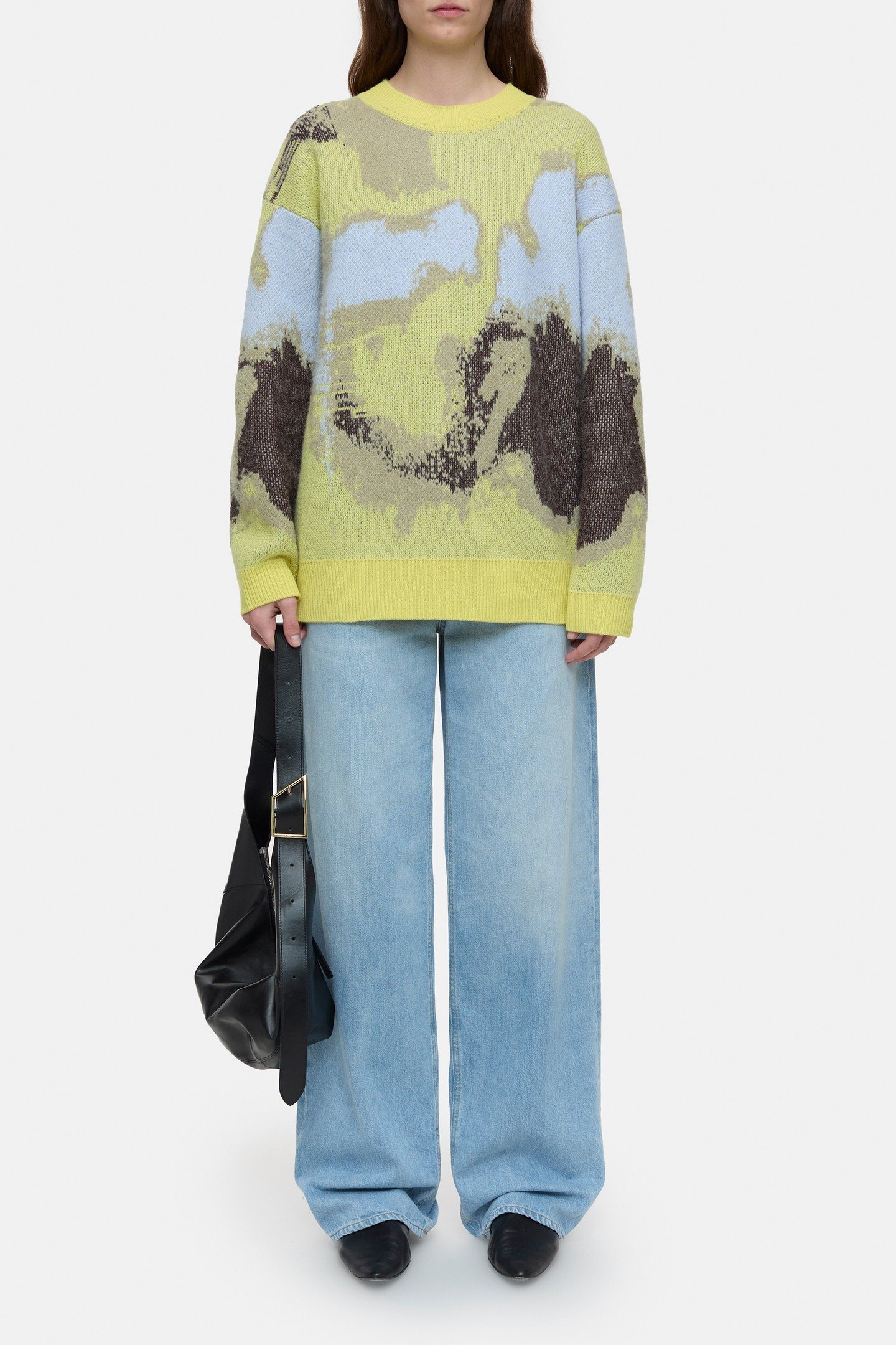 CREW NECK LONG SLEEVE KNITS PRIMARY YELLOW 5