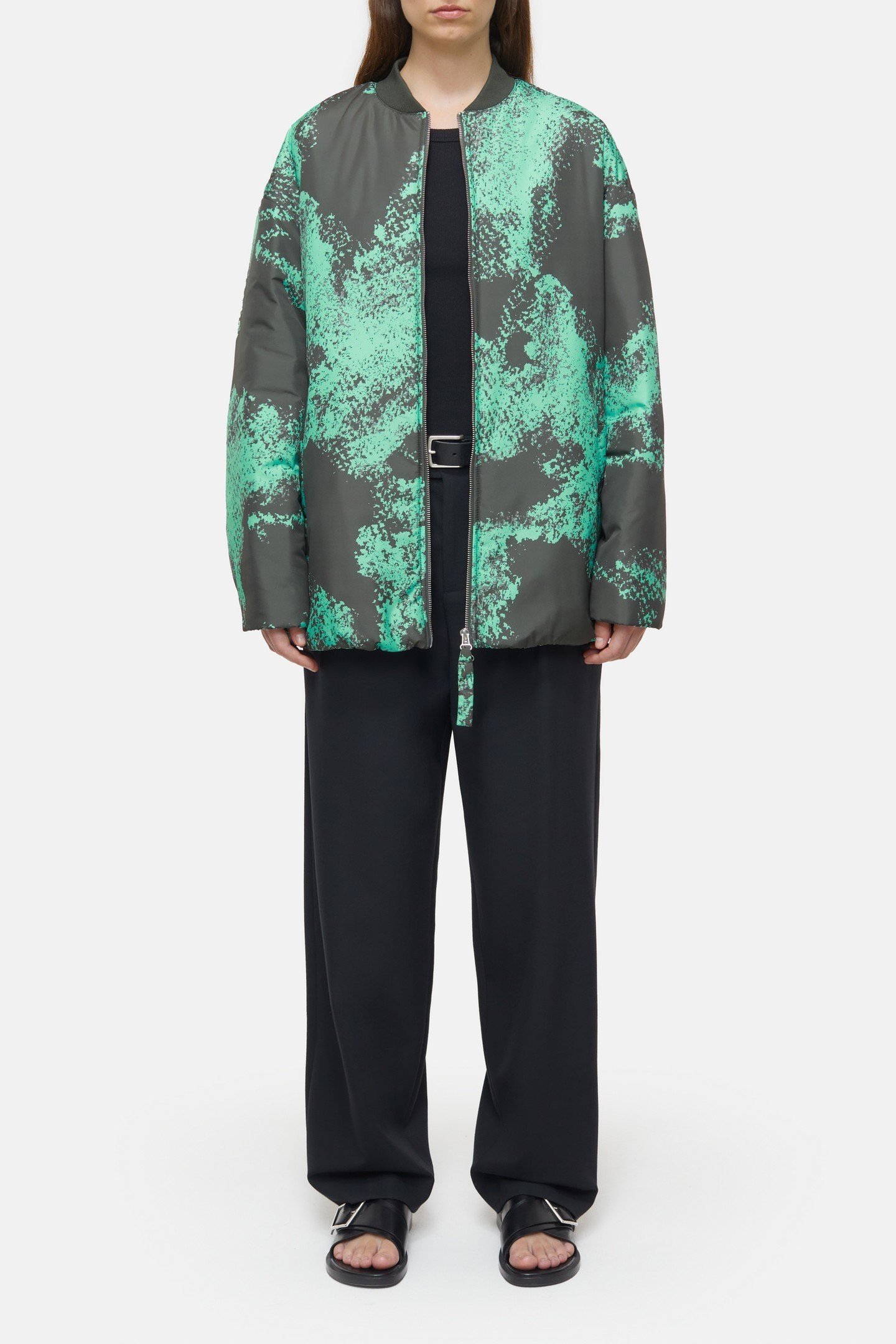 BOMBER JACKET GREEN WEED 1