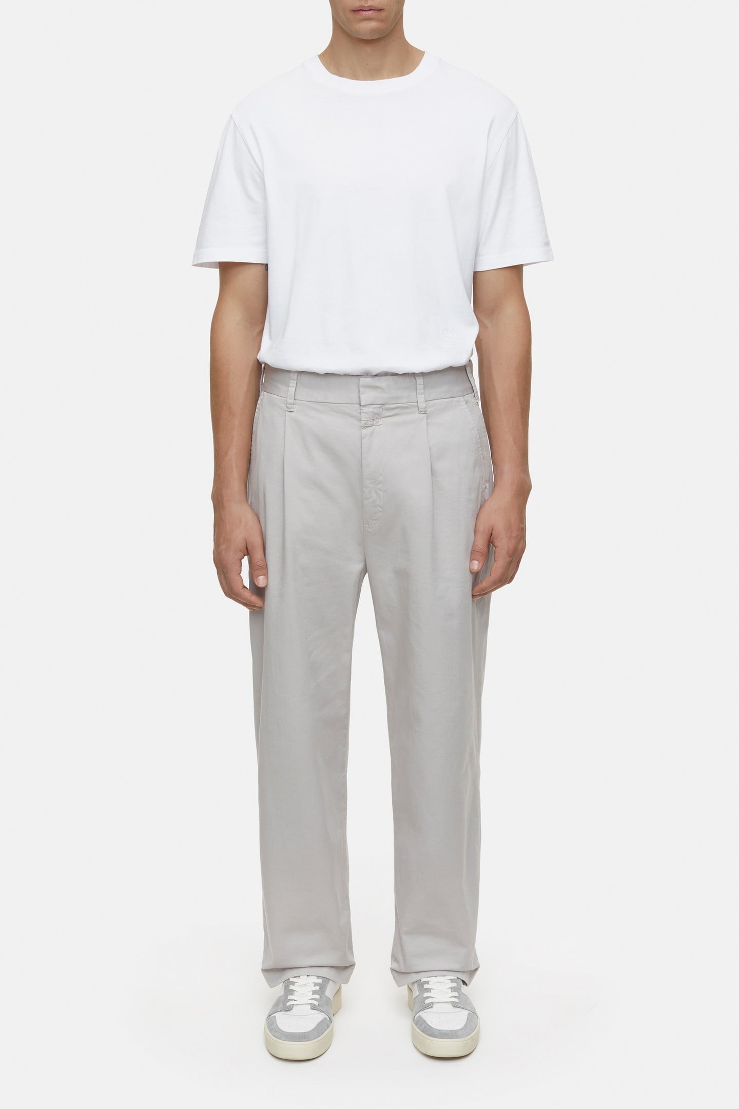 BLOMBERG WIDE PANTS CHALK GREY 1