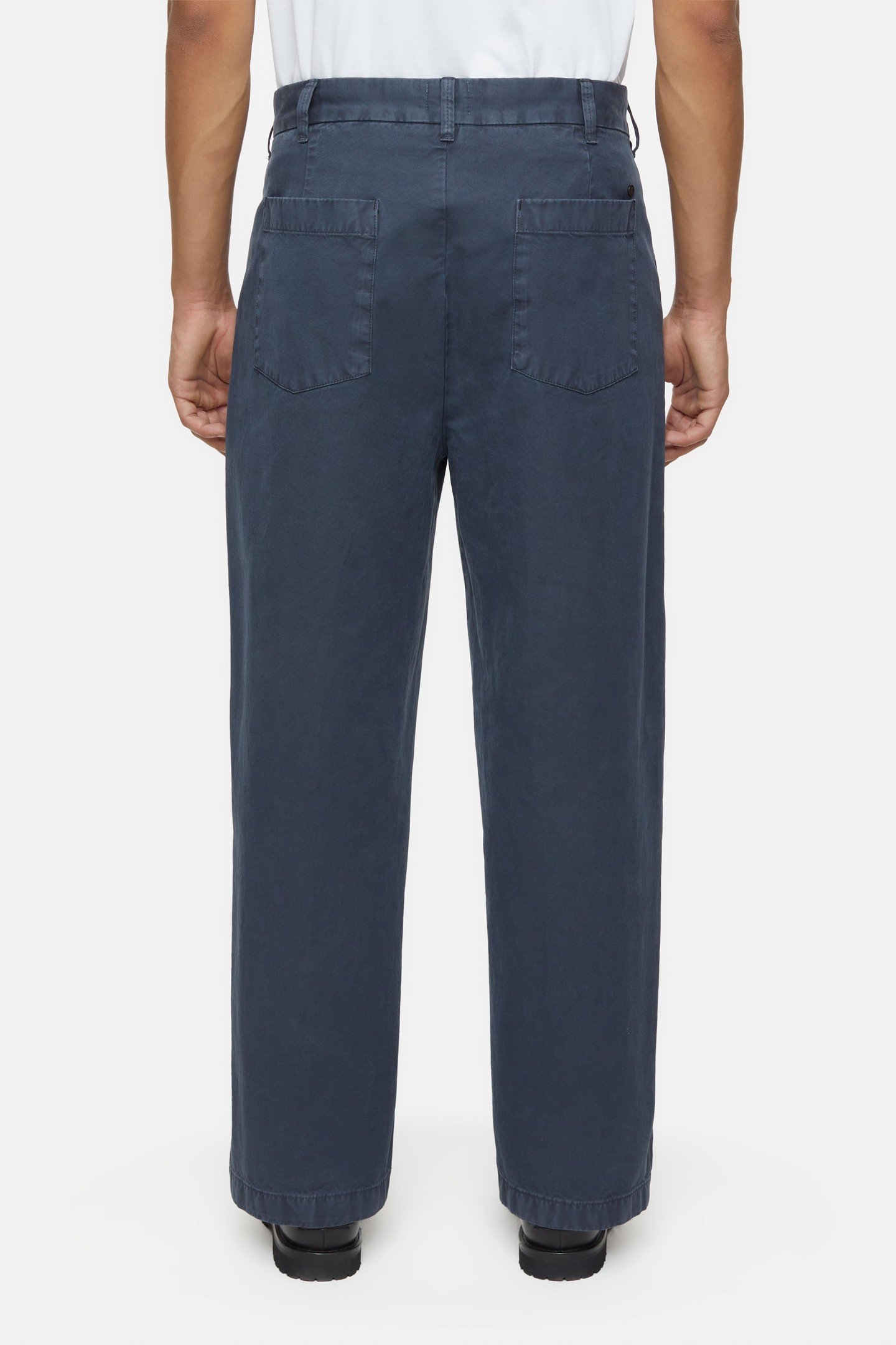 BLOMBERG WIDE PANTS SMOKEY BLUE 4