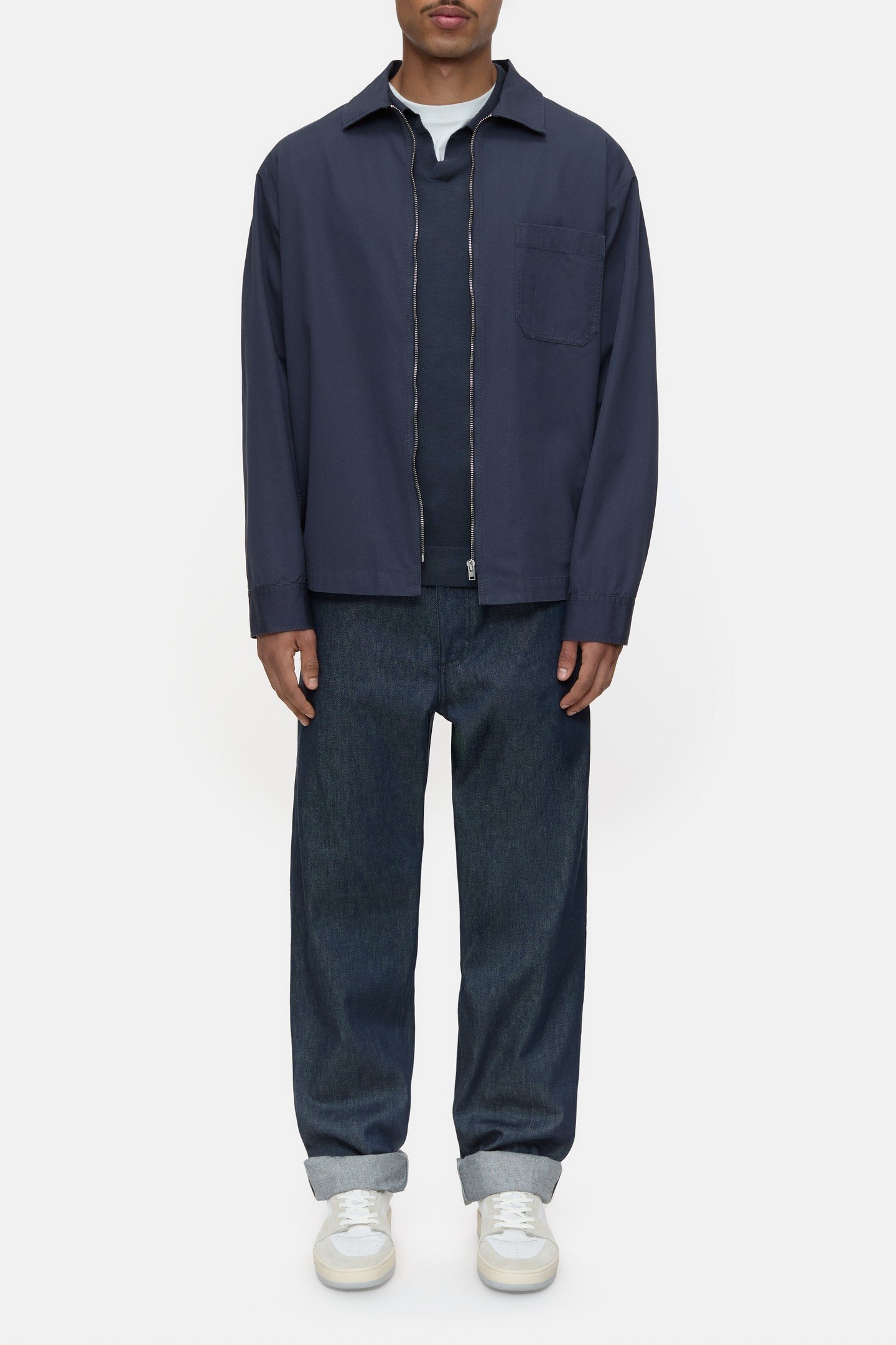 ZIPPED SHIRT & BLOUSES SMOKEY BLUE 4