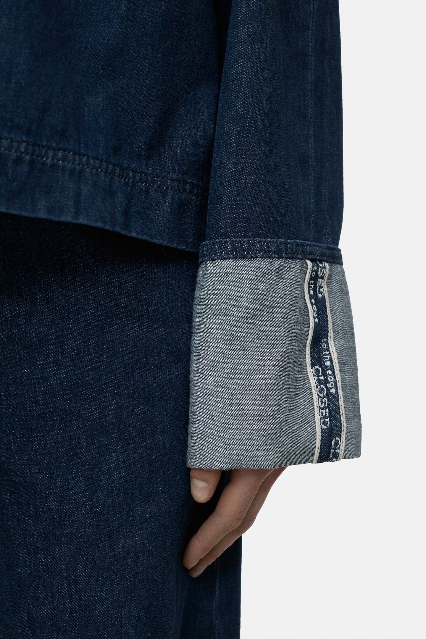 LONG SLEEVE DENIM SHIRT & BLOUSES DARK BLUE 6