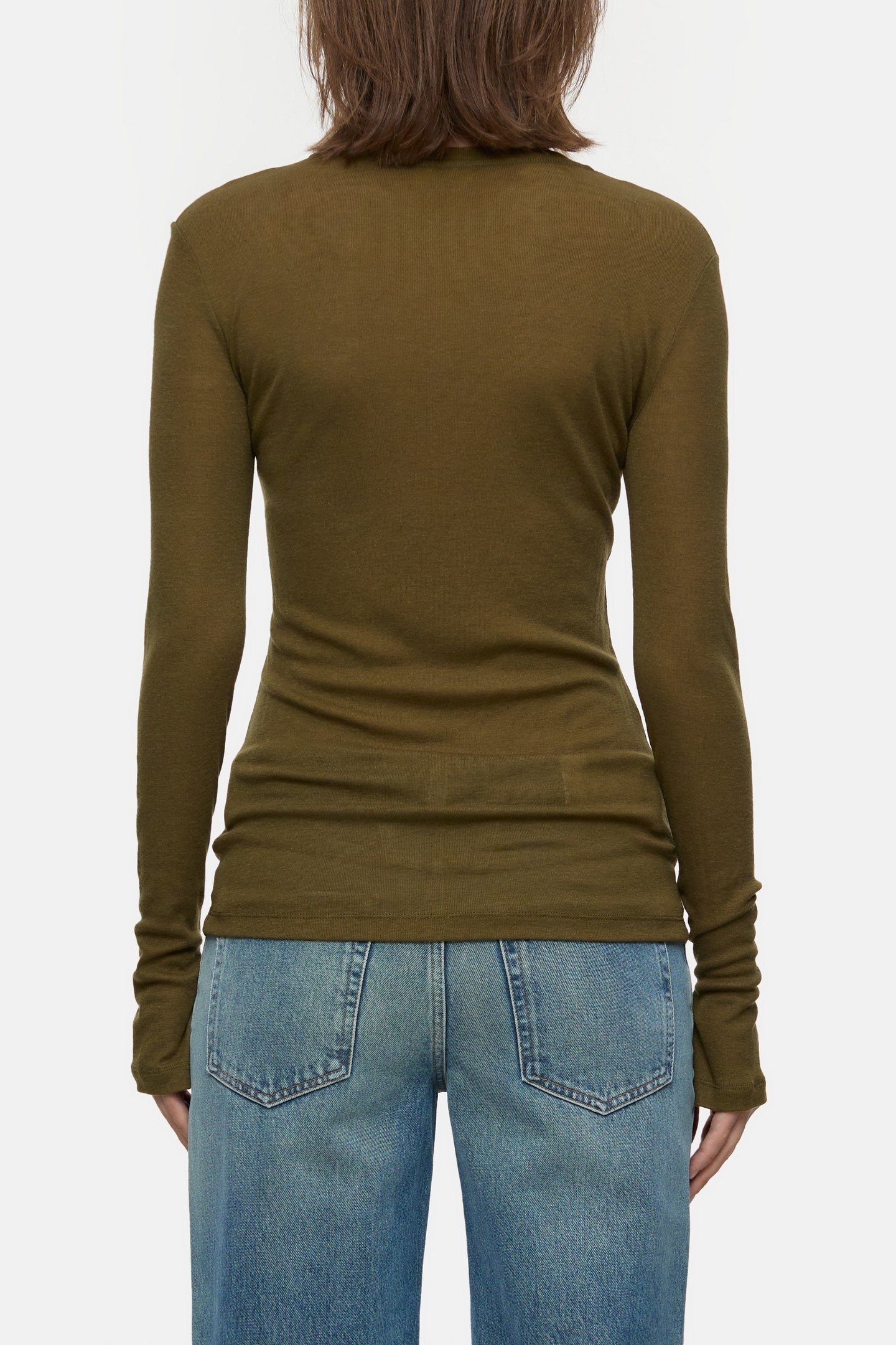 CREW NECK LONGSLEEVE T-SHIRTS VER GREEN 2