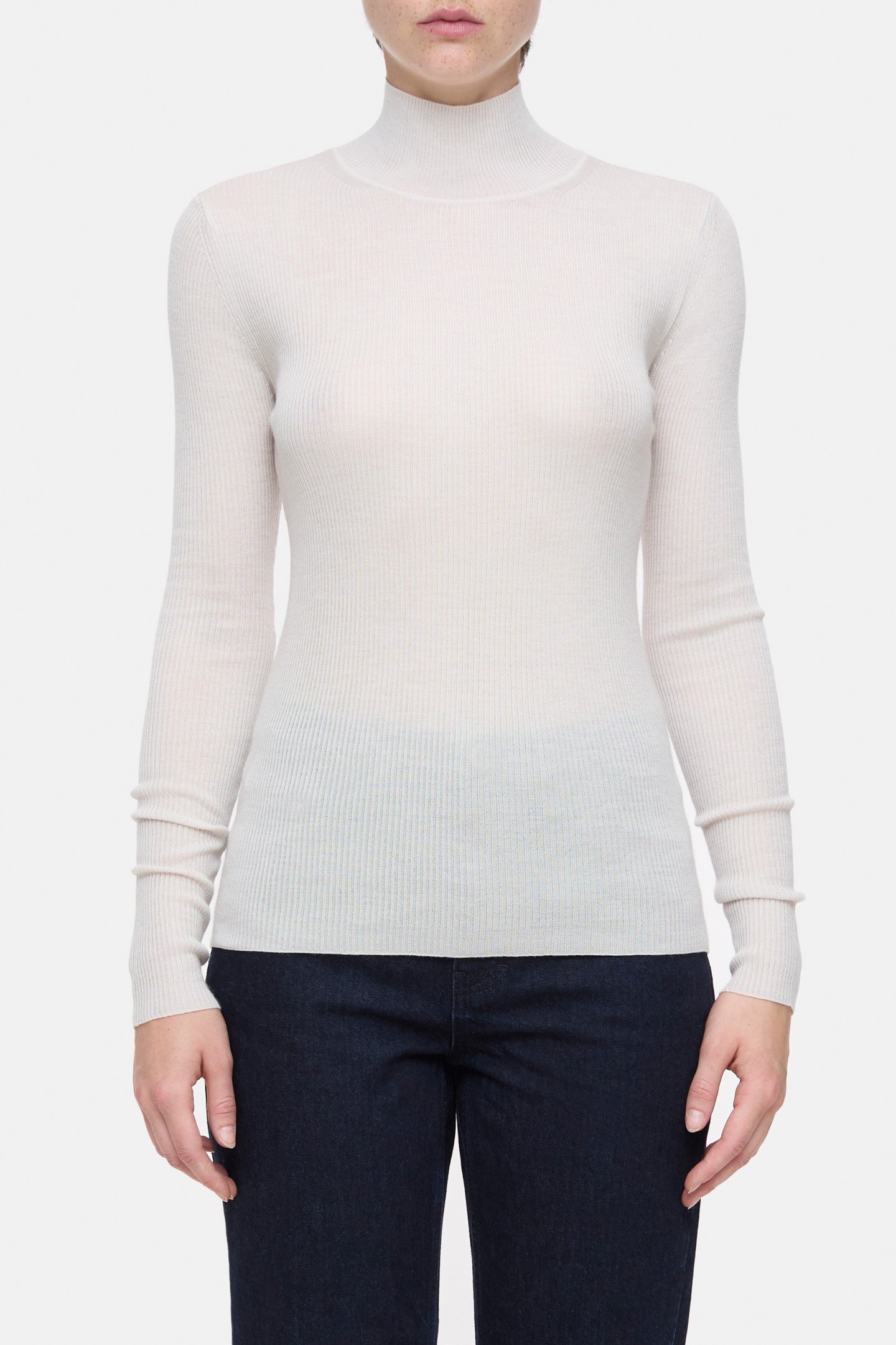 ROLLI LONG SLEEVE KNITS PEARL BEIGE 1
