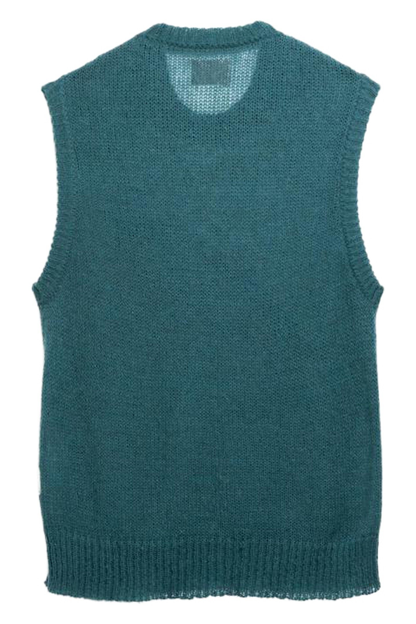 CAFÉ DE FLORE X  HIGHSNOBIETY – SCRIPT SWEATER VEST GREEN 3