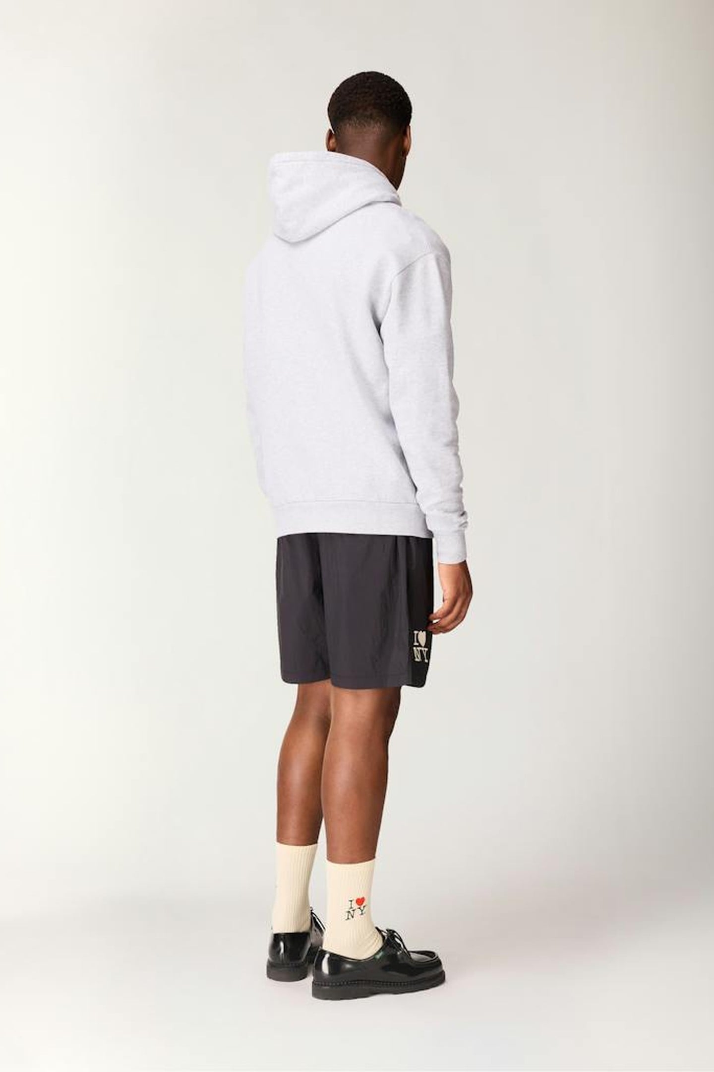 I LOVE NY® X HIGHSNOBIETY – FLEECE HOODIE GREY 2