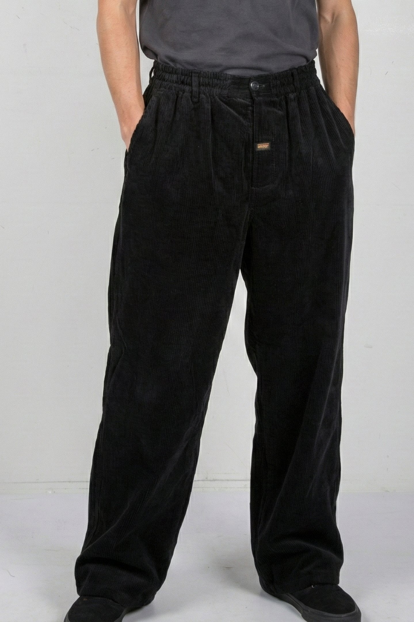 MARTINE ROSE – EXTREME WIDE LEG TAILORED TROUSER BLACK 1