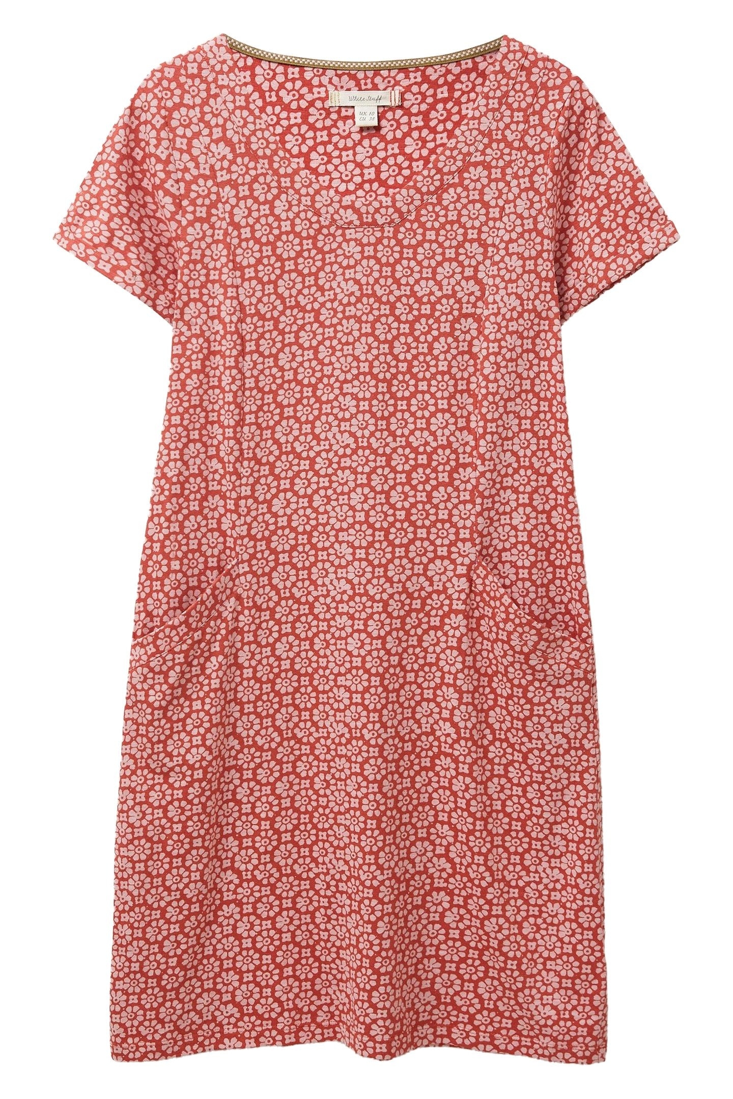 SELINA FAIRTRADE DRESS ORANGE MULTI 2