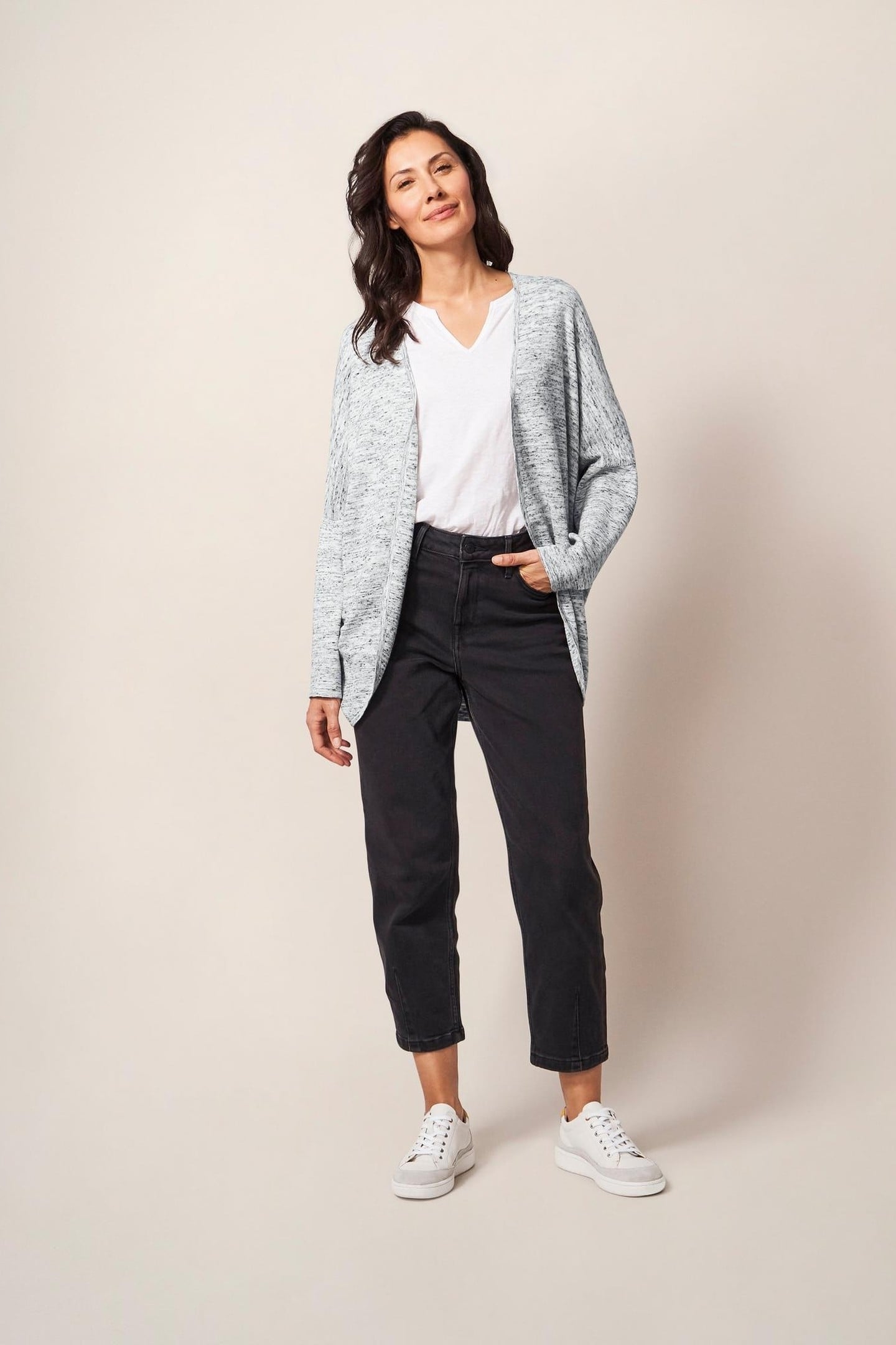 COCOON CARDI MID GREY 2