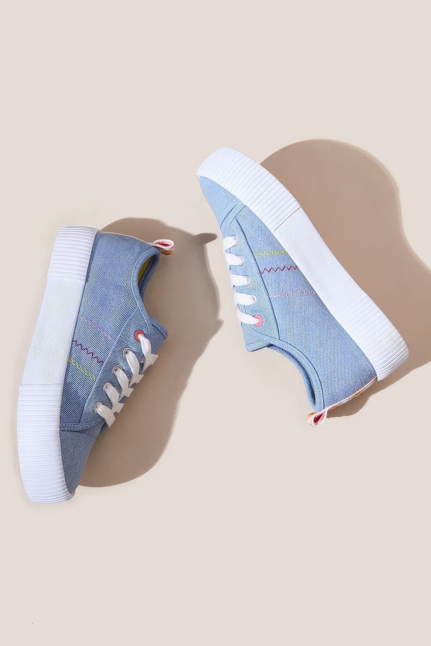 PIPER FLATFORM PLIMSOLL CHAMBRAY BLUE 1