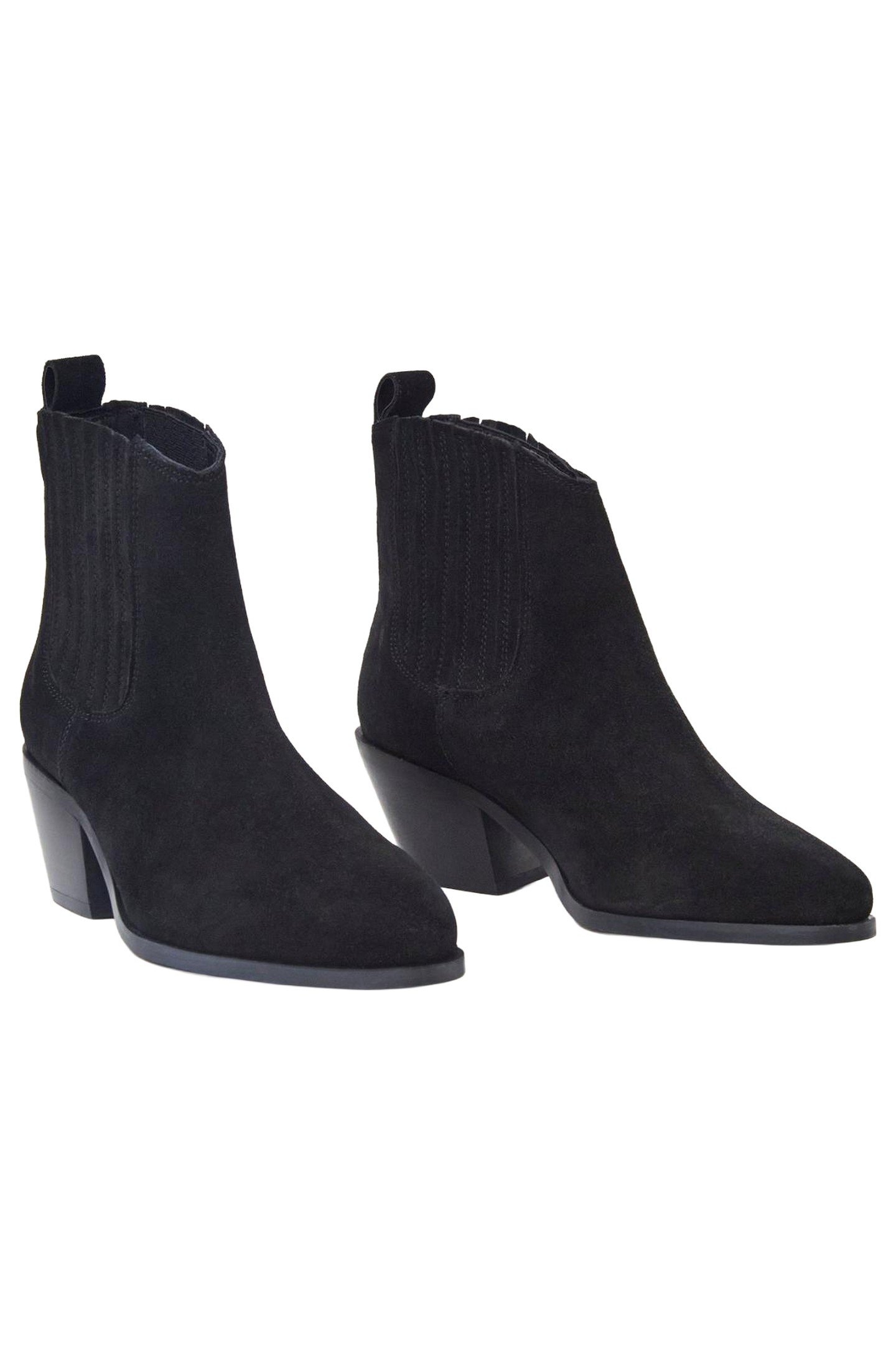 CHERRY SUEDE ANKLE BOOT PURE BLACK 2