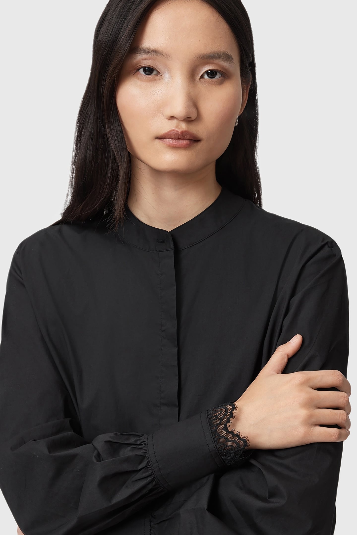 ETHEL LACE SHIRT BLACK 7