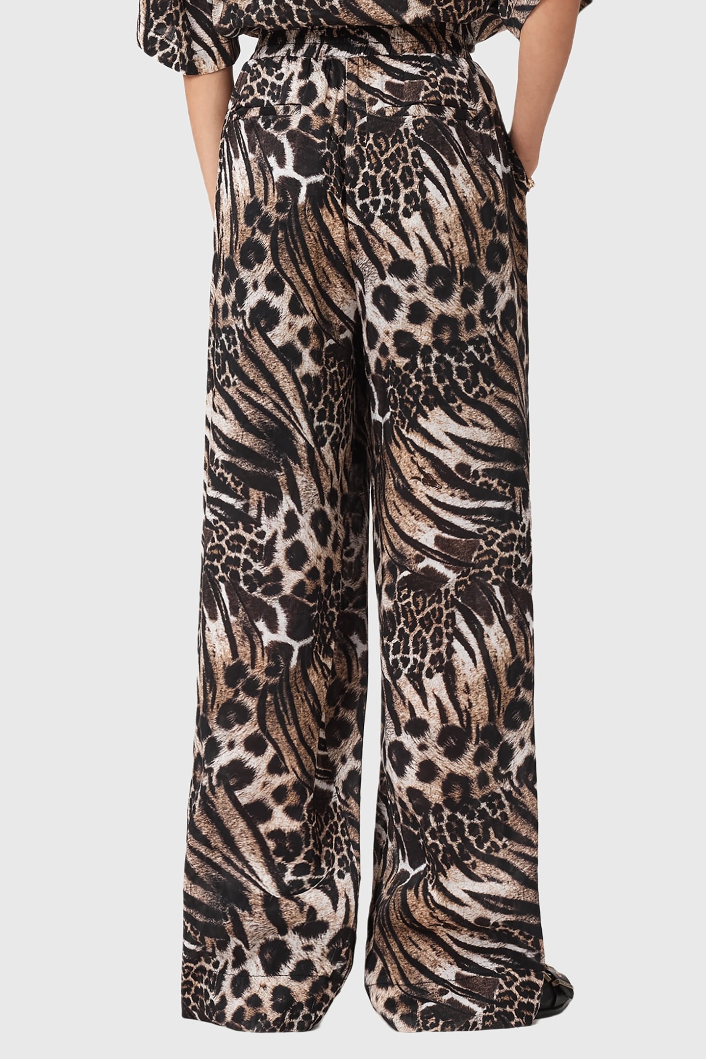 CHARLI LINEN TROUSER TRIO TAUPE BROWN 4