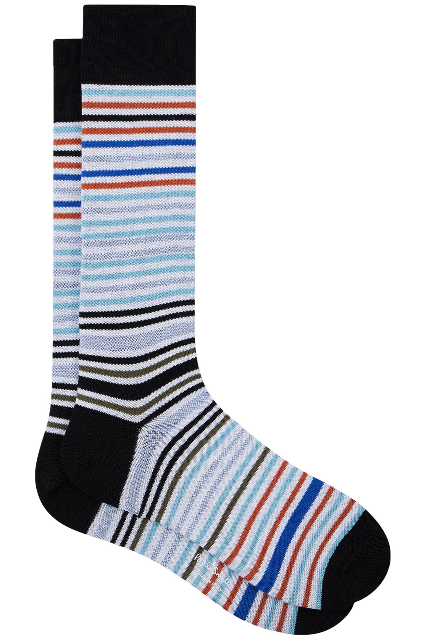 SOCK GAVIN STRIPE BLACK 2