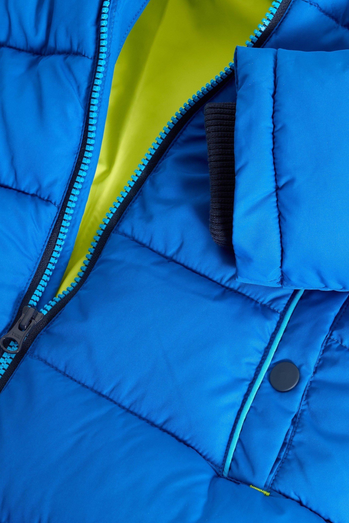 LONG PUFFER COAT BRIGHT BLUE 2