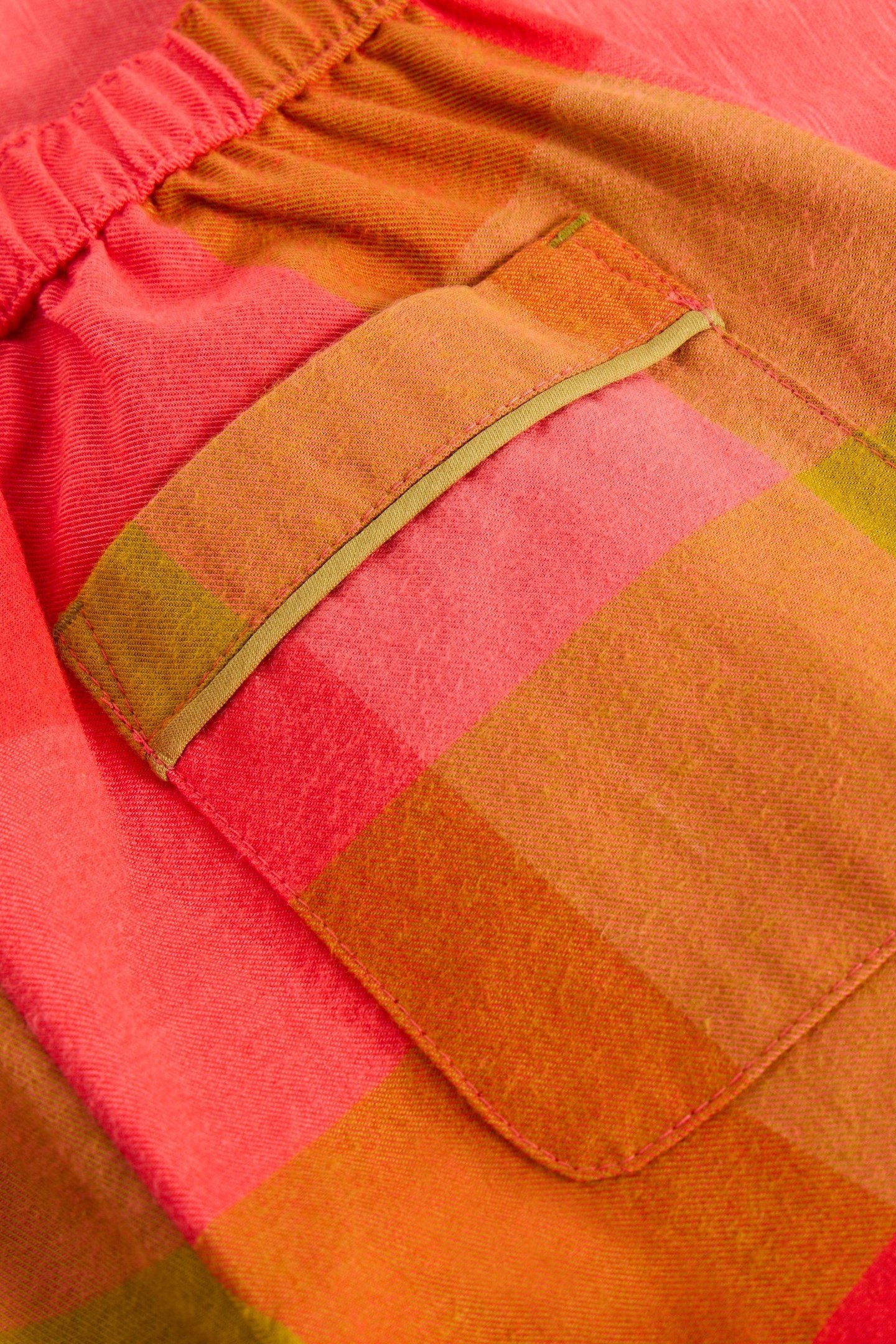 CHECK PJ SET PINK MULTI 3