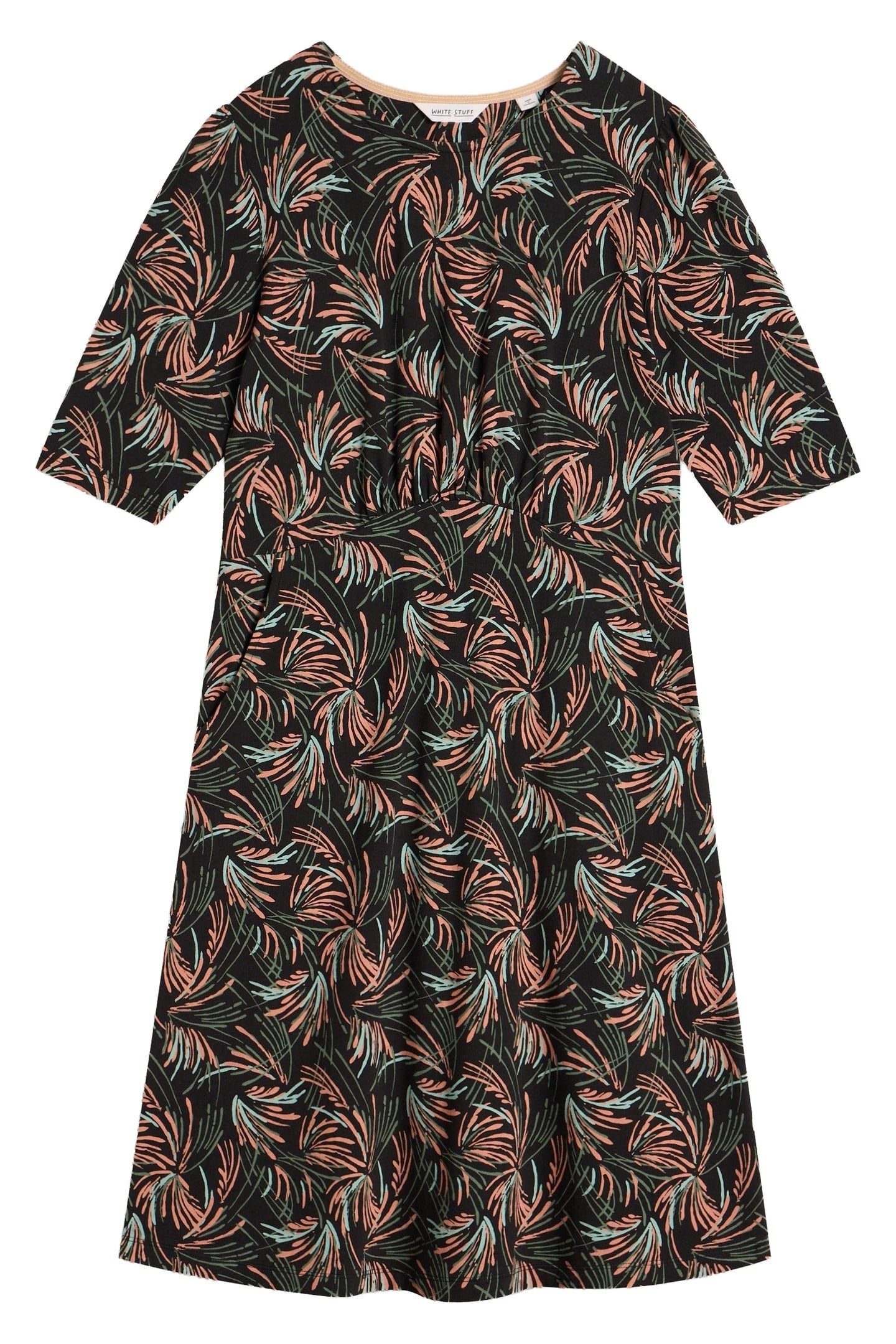 OLIVIA JERSEY DRESS BLACK PRINT 3