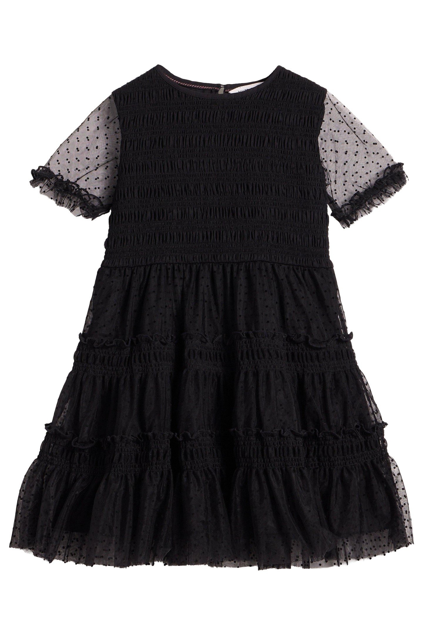 FRILLY DRESS PURE BLACK 1