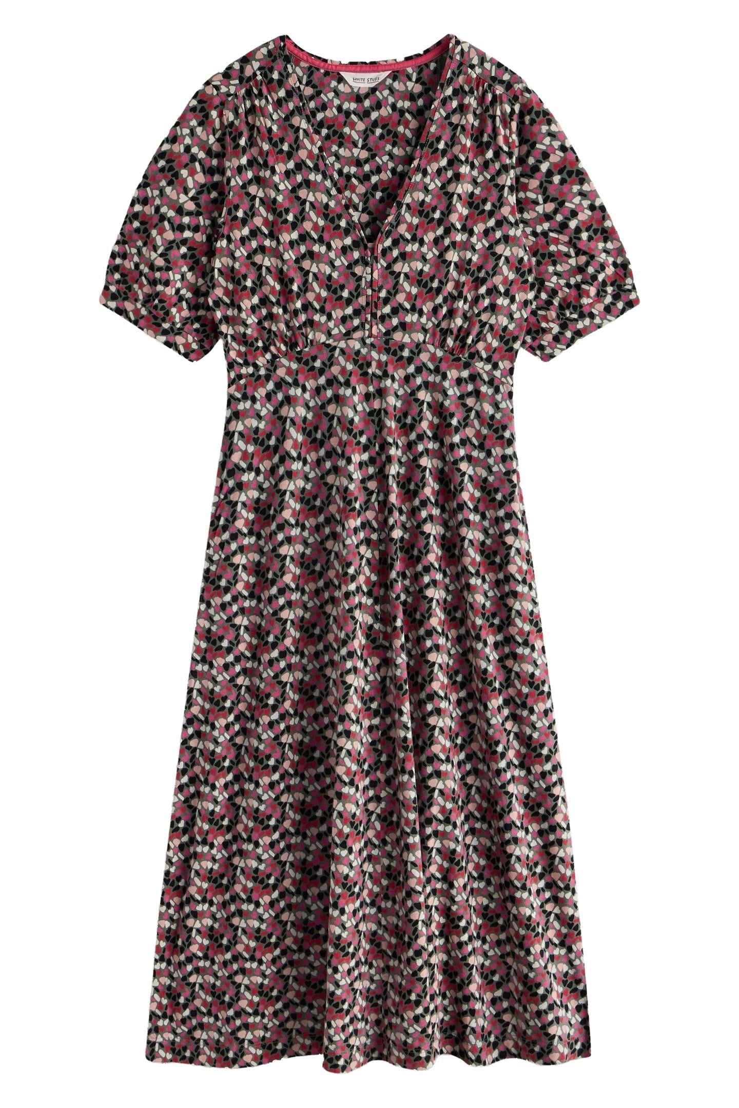 MEGAN JERSEY DRESS GREEN MULTI 3