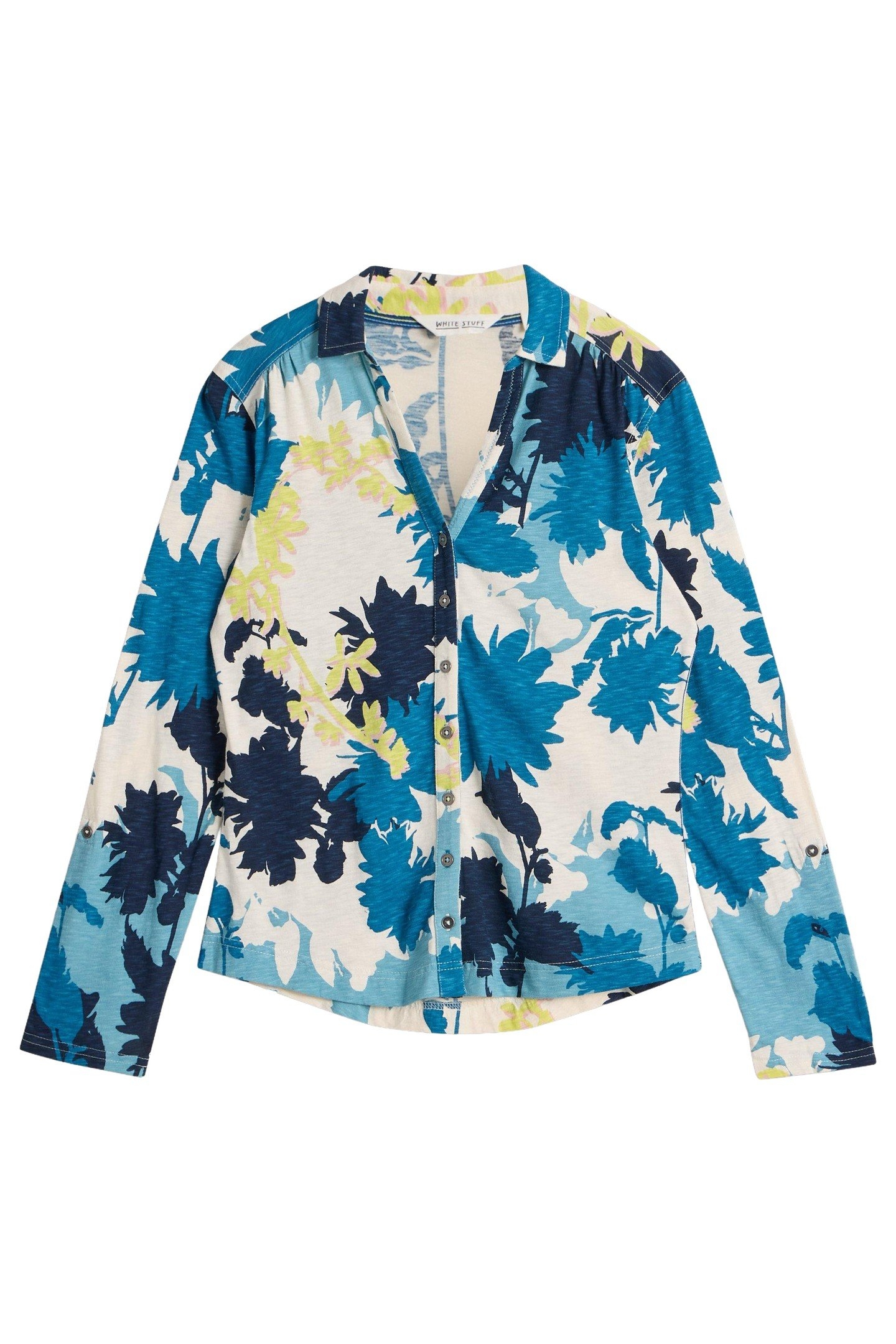 ANNIE JERSEY SHIRT WHITE MULTI 3