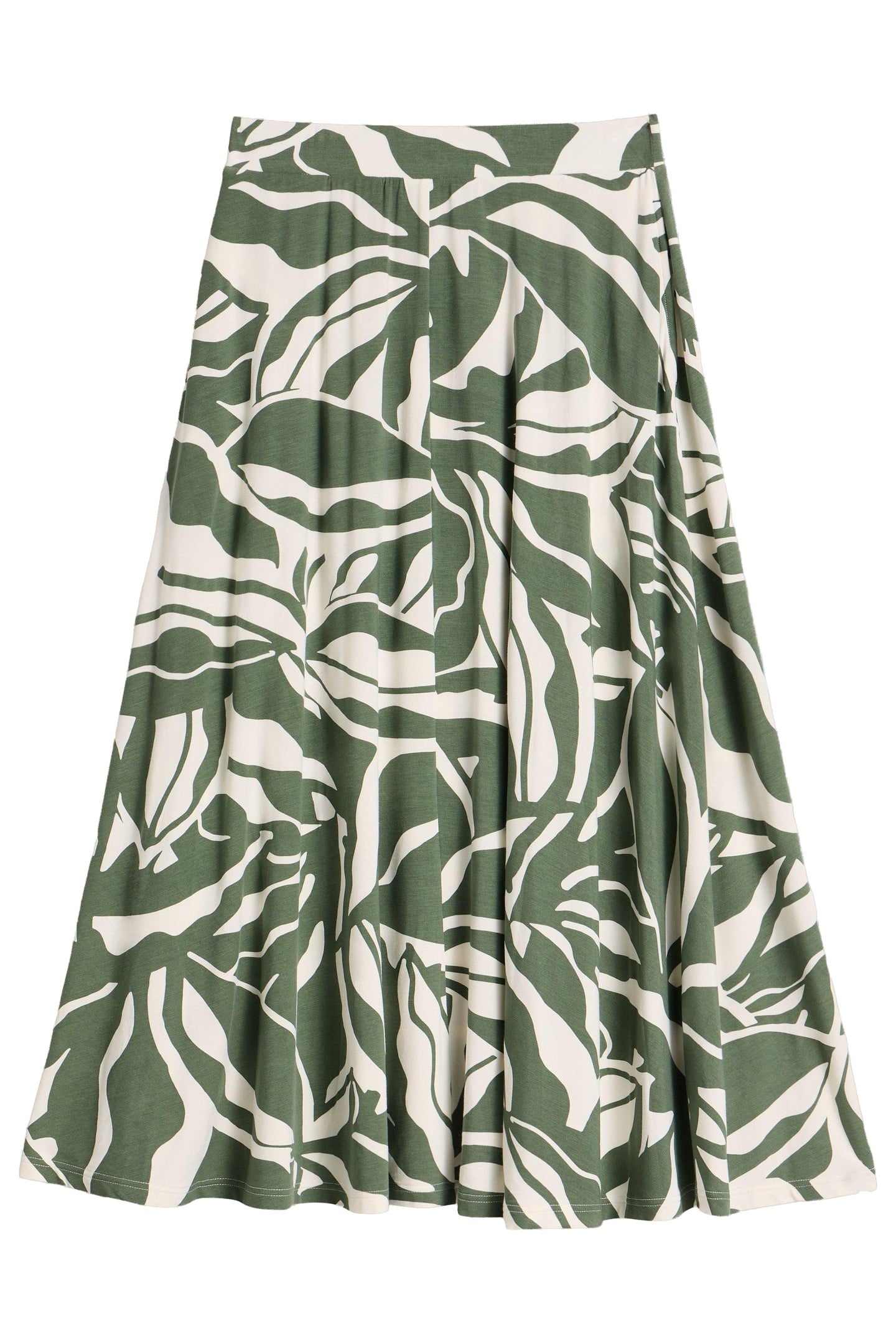JADA JERSEY MAXI SKIRT GREEN PRINT 3