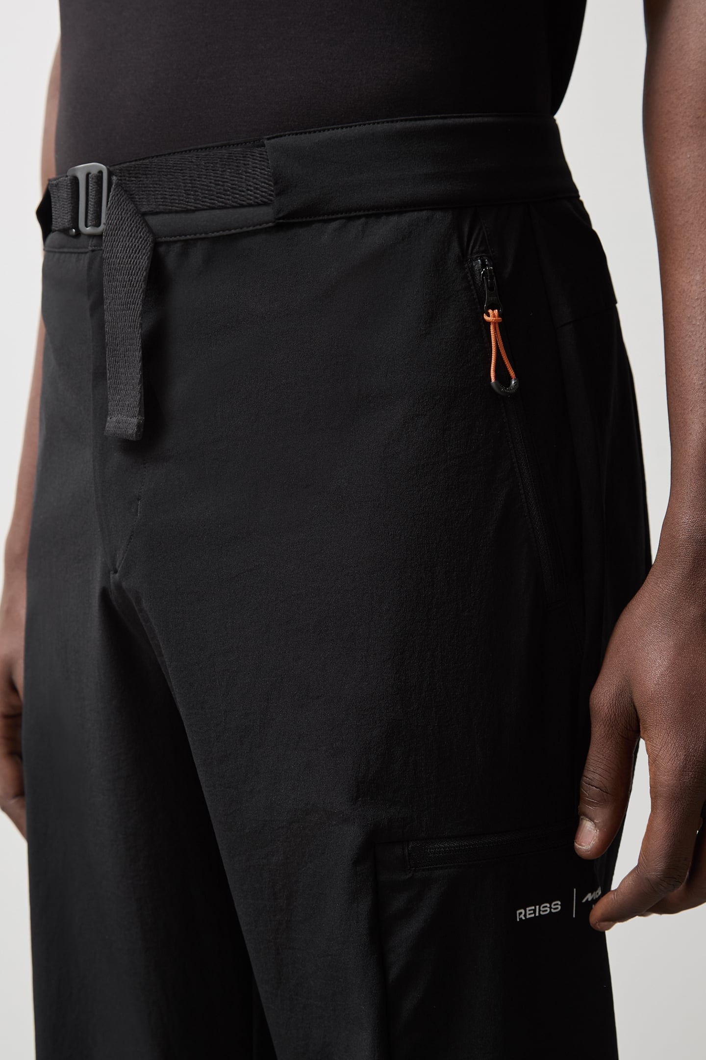 BELTED TECHNICAL CARGO TROUSER BLACK 5