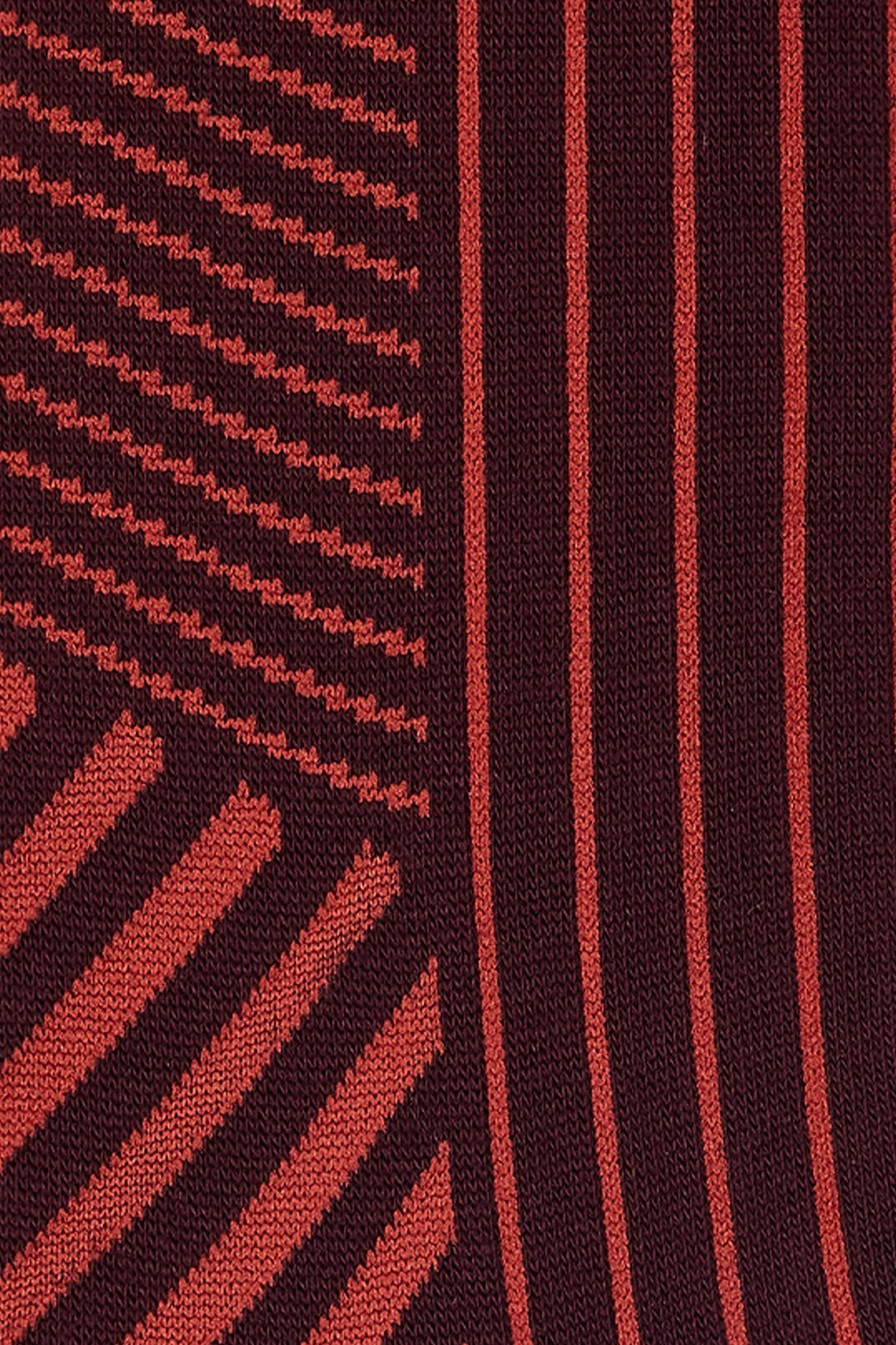 SOCK HAYDEN STRIPE BURGUNDY/ BORDE 3