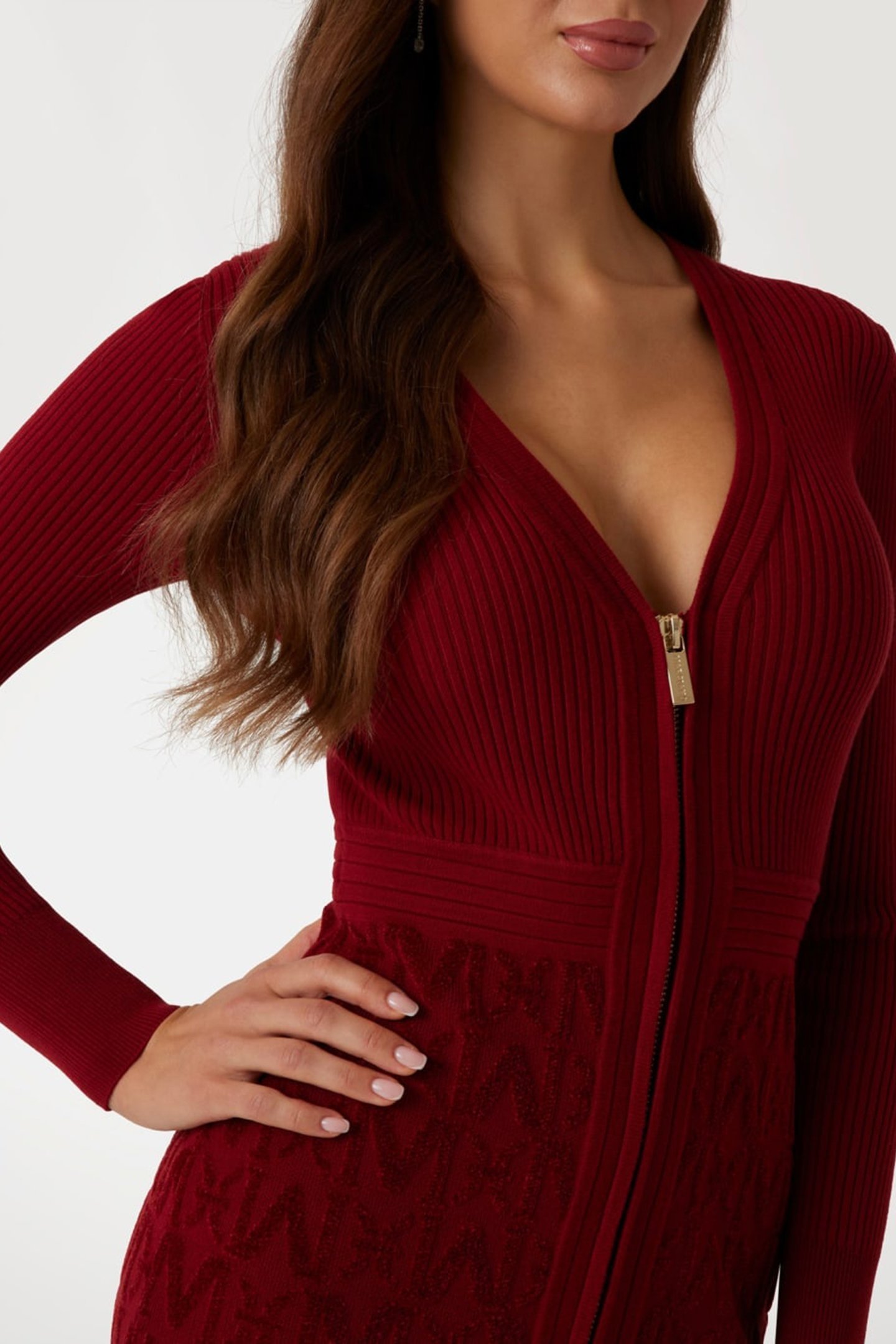 HERMIONE CHENILLE ALLOVER M DR DARK JAM RED 5