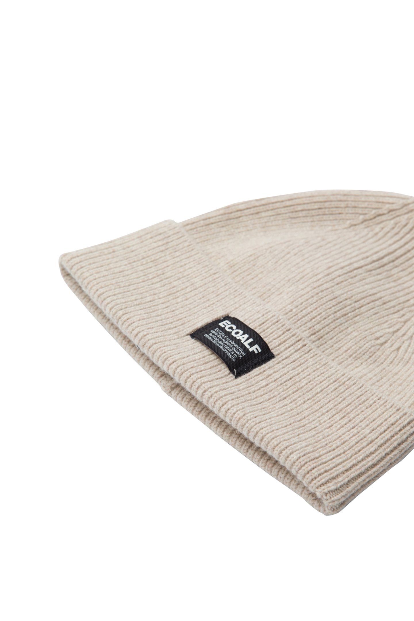 WOOLALF KIDS BEANIE TAUPE MELANGE 2