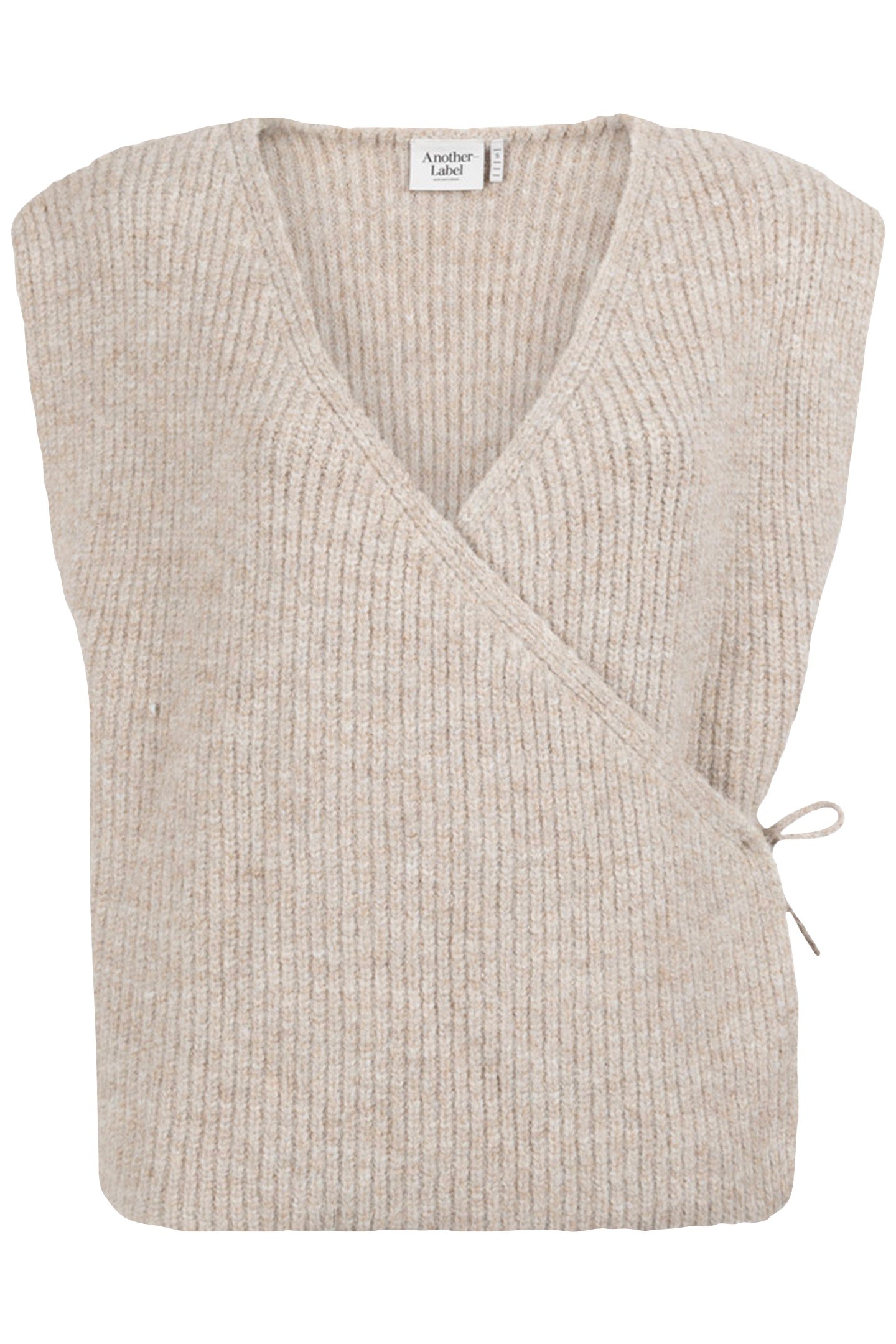 BILLIE KNITTED VEST S/L SEMOLINA MELEE 1