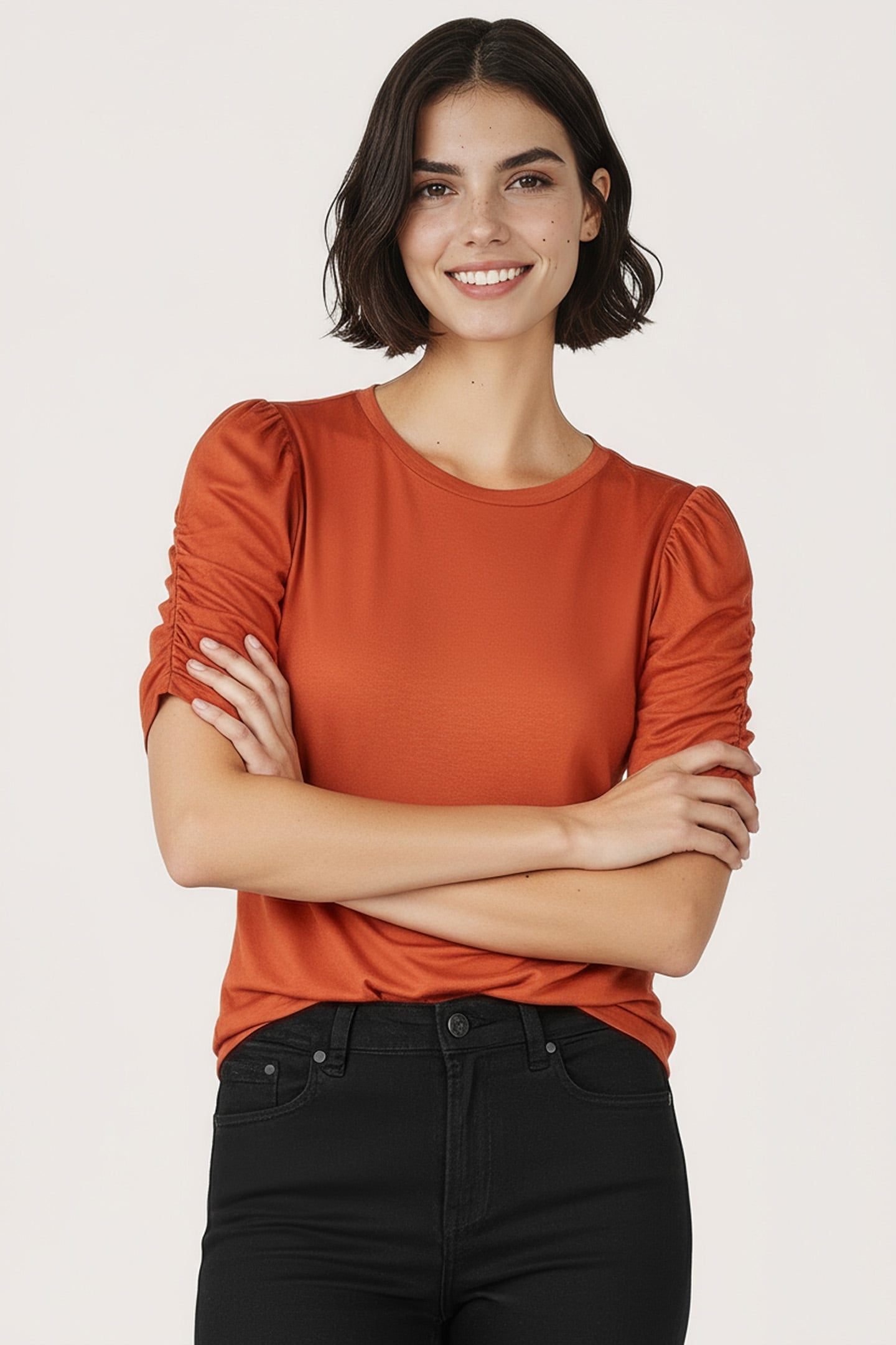 TOP PUFF SLEEVE AUTUMN GLAZE 1