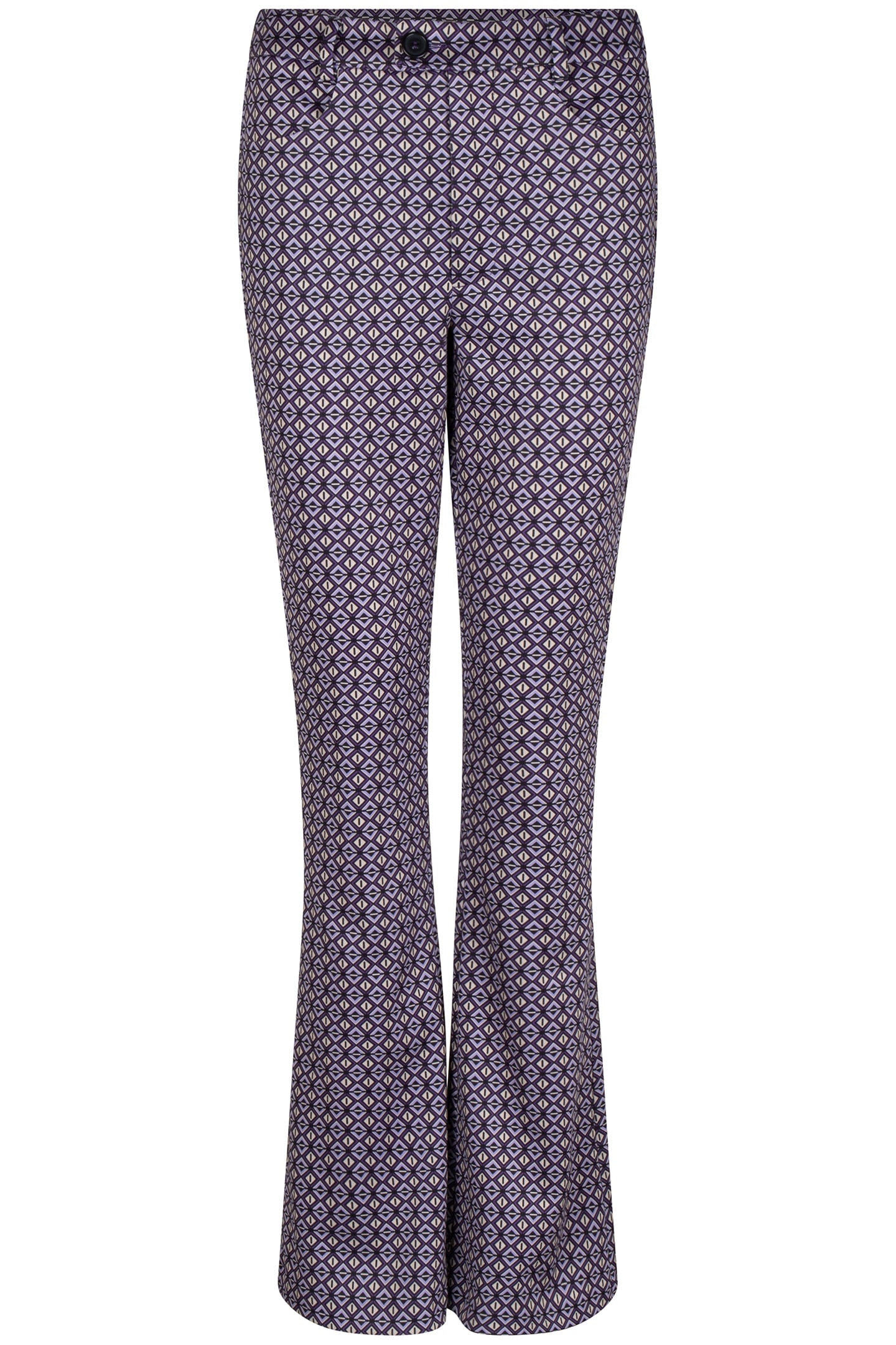 TROUSERS FLAIR GRAPHIC EARTH PRINT 5