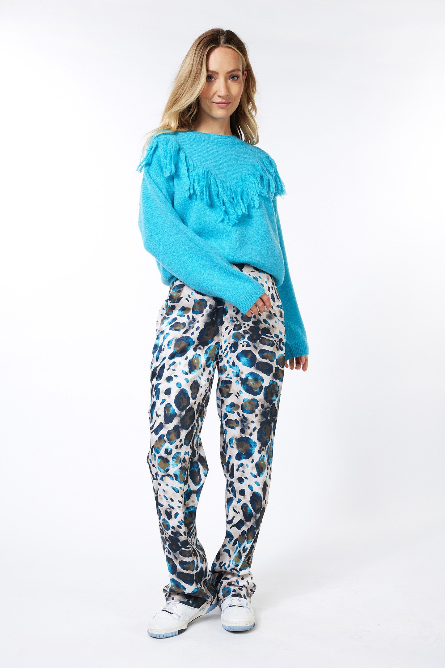 TROUSERS SATEEN ANIMAL ROOTS PRINT 3