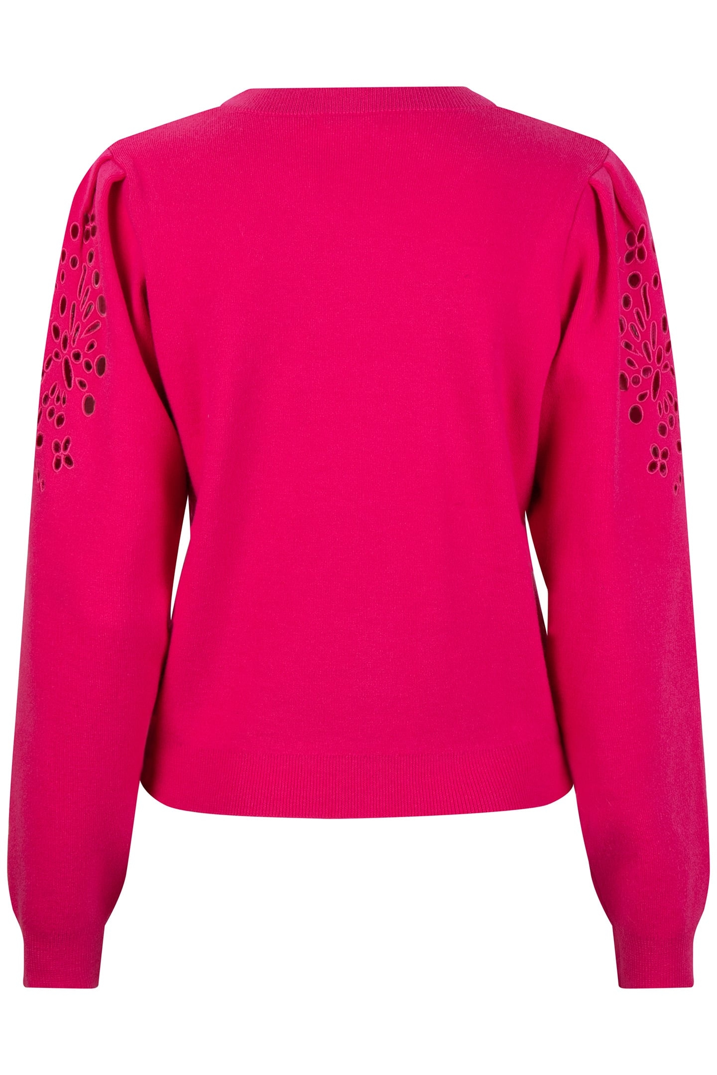 SWEATER EMBROIDERY ANGLAISE FUCHSIA 7