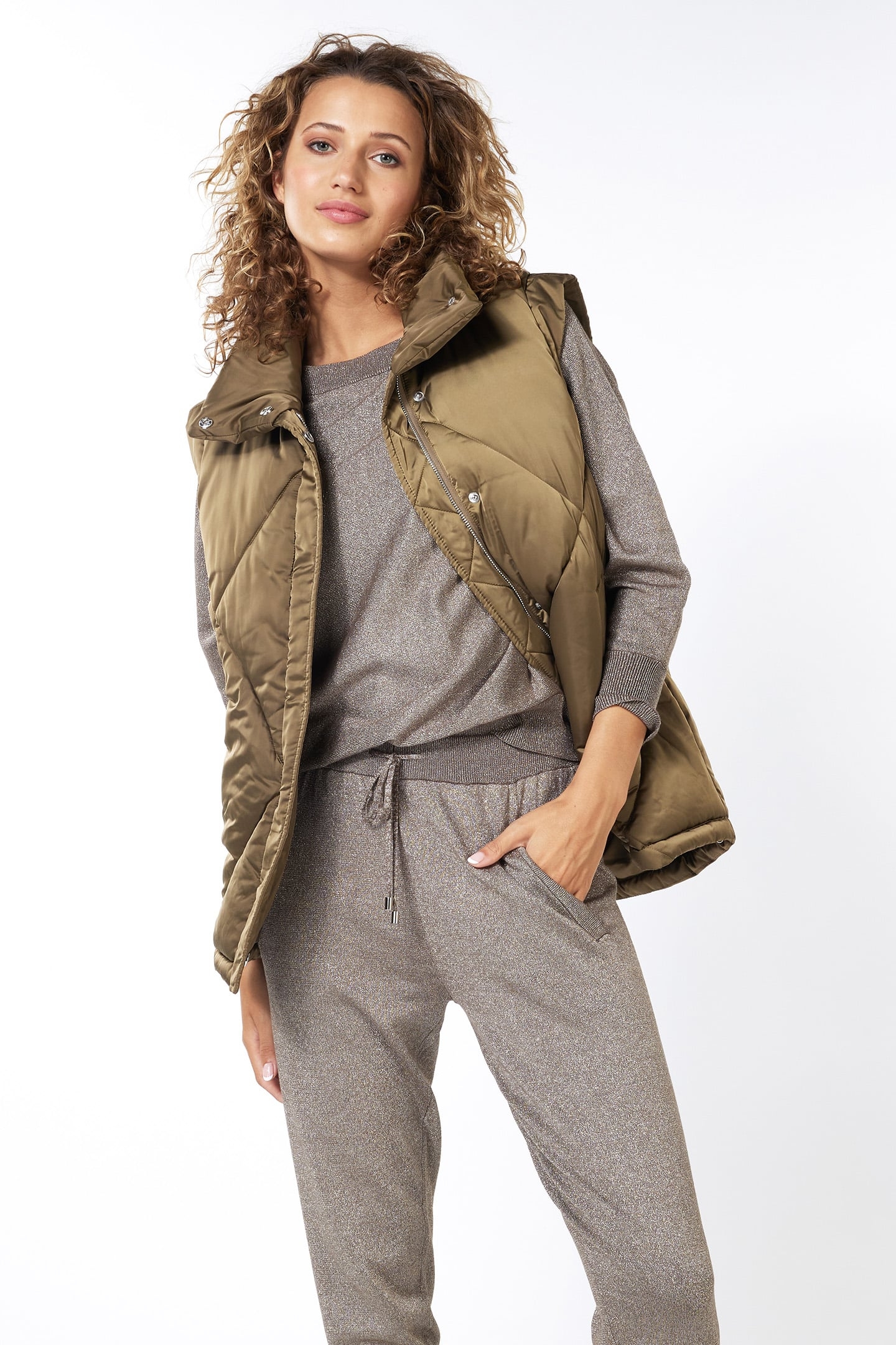 BODYWARMER COL ARMY GREEN 3