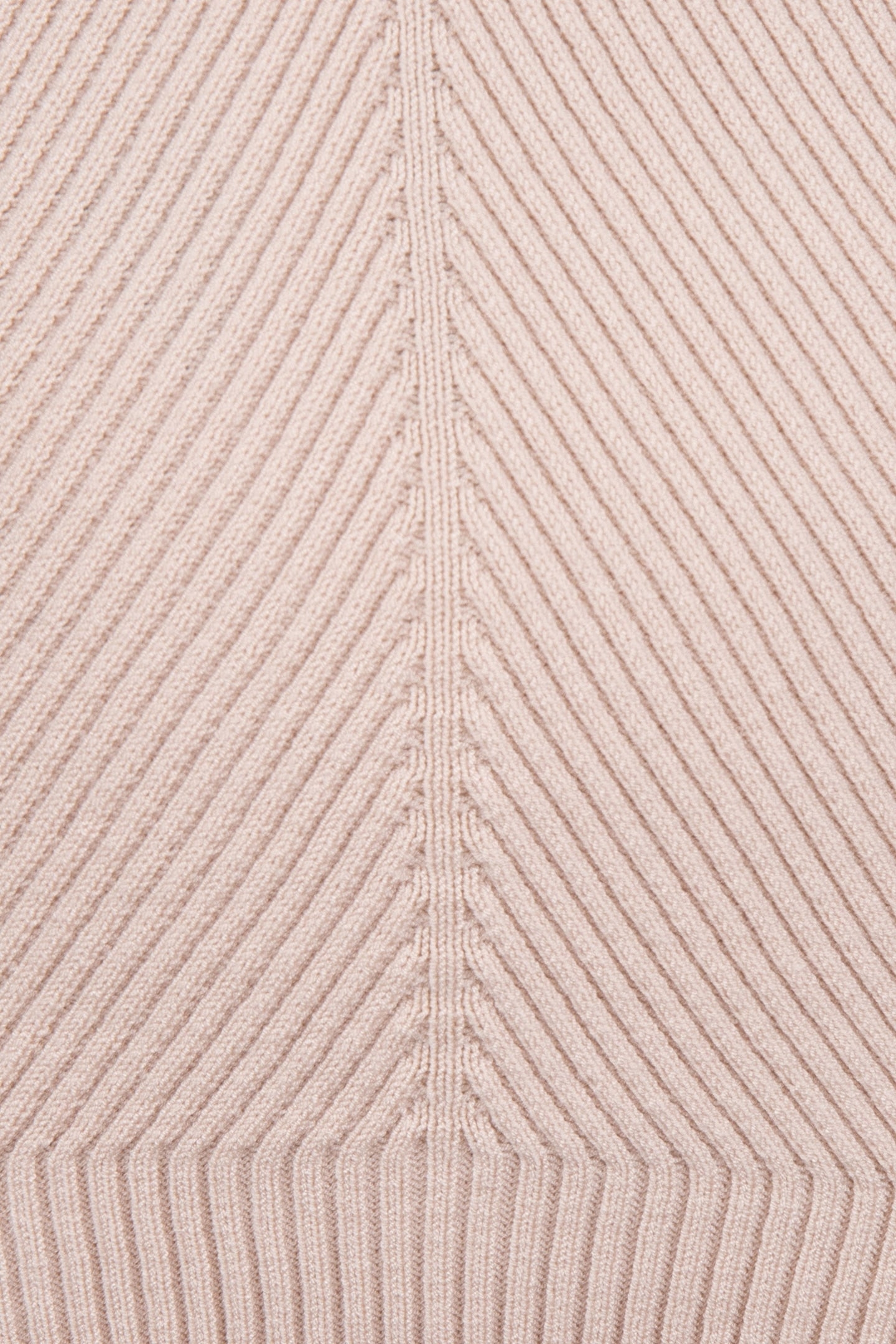 SWEATER DEEP ROUND NECK RIB LIGHT SAND 5